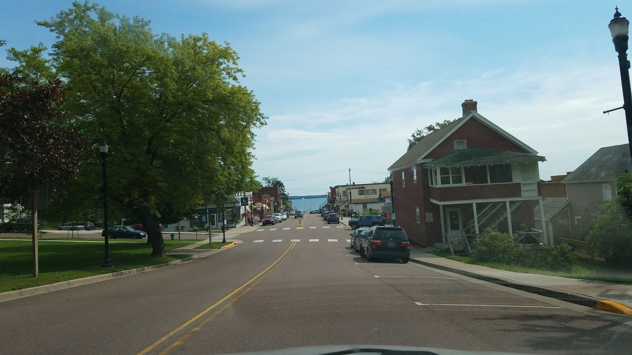 Street view near Bayfield Guest House, Washburn