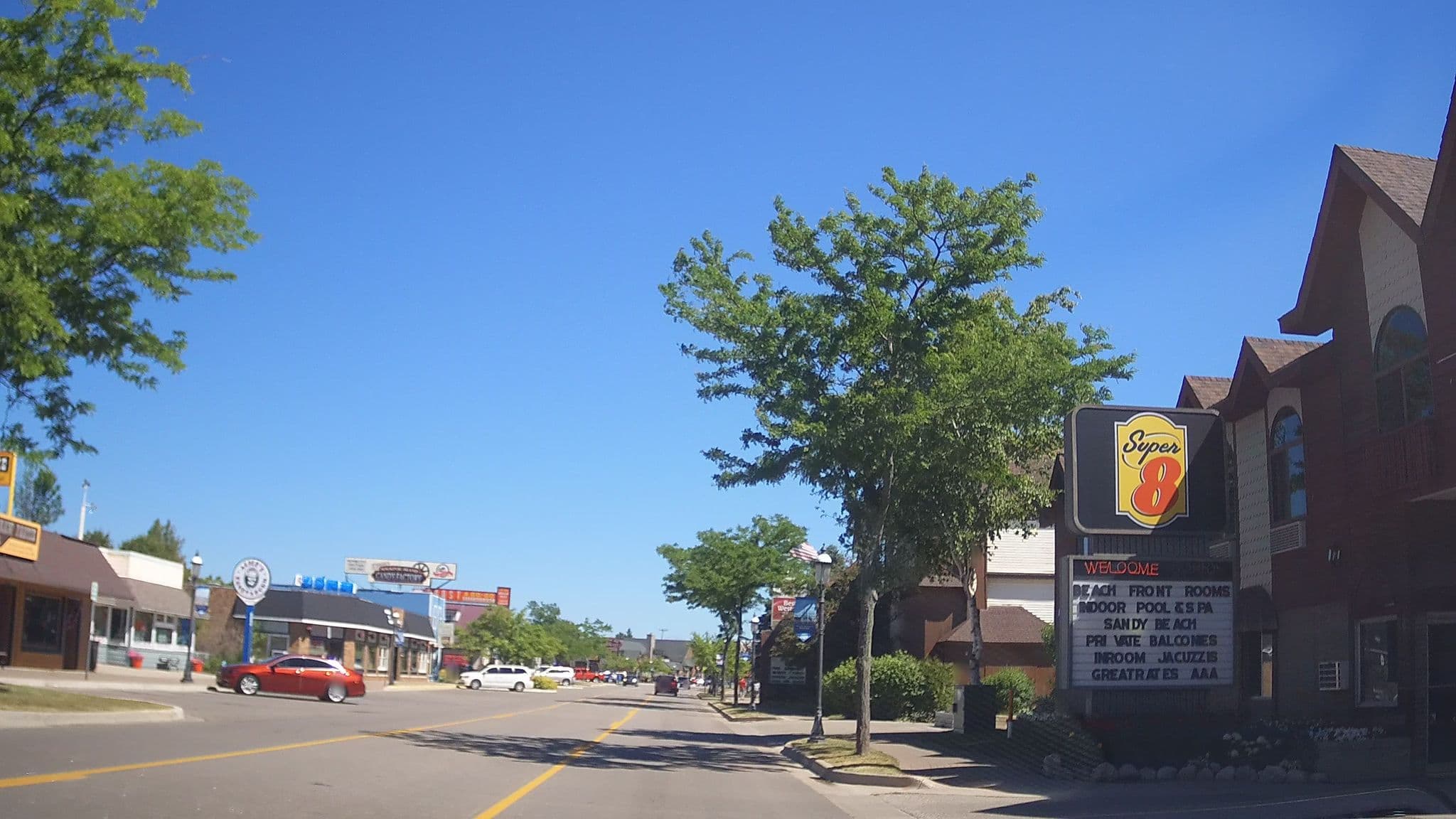 Street view near Super 8, Saint Ignace