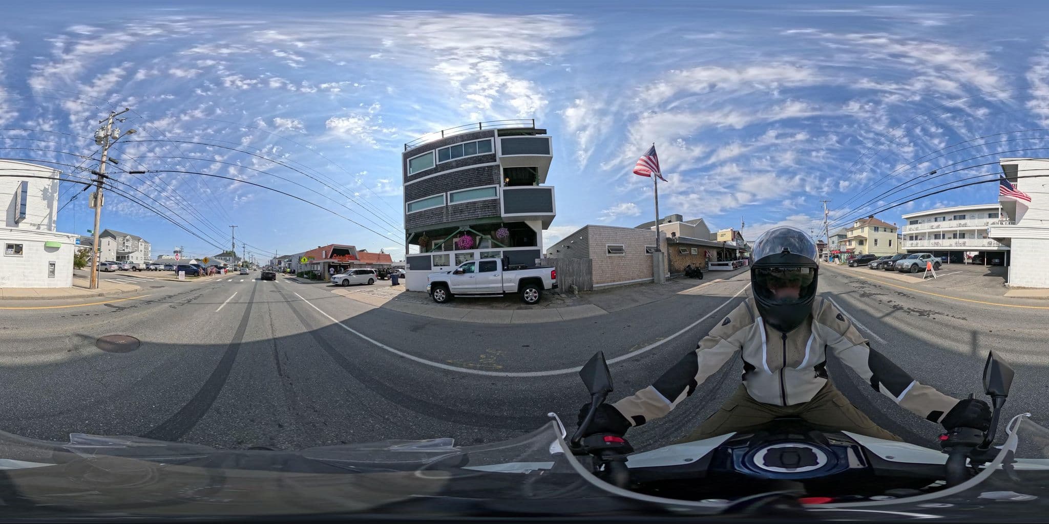 Street view near Nautical Motel, Hampton Beach — © Commonwealth360 (CC BY-SA · Mapillary)