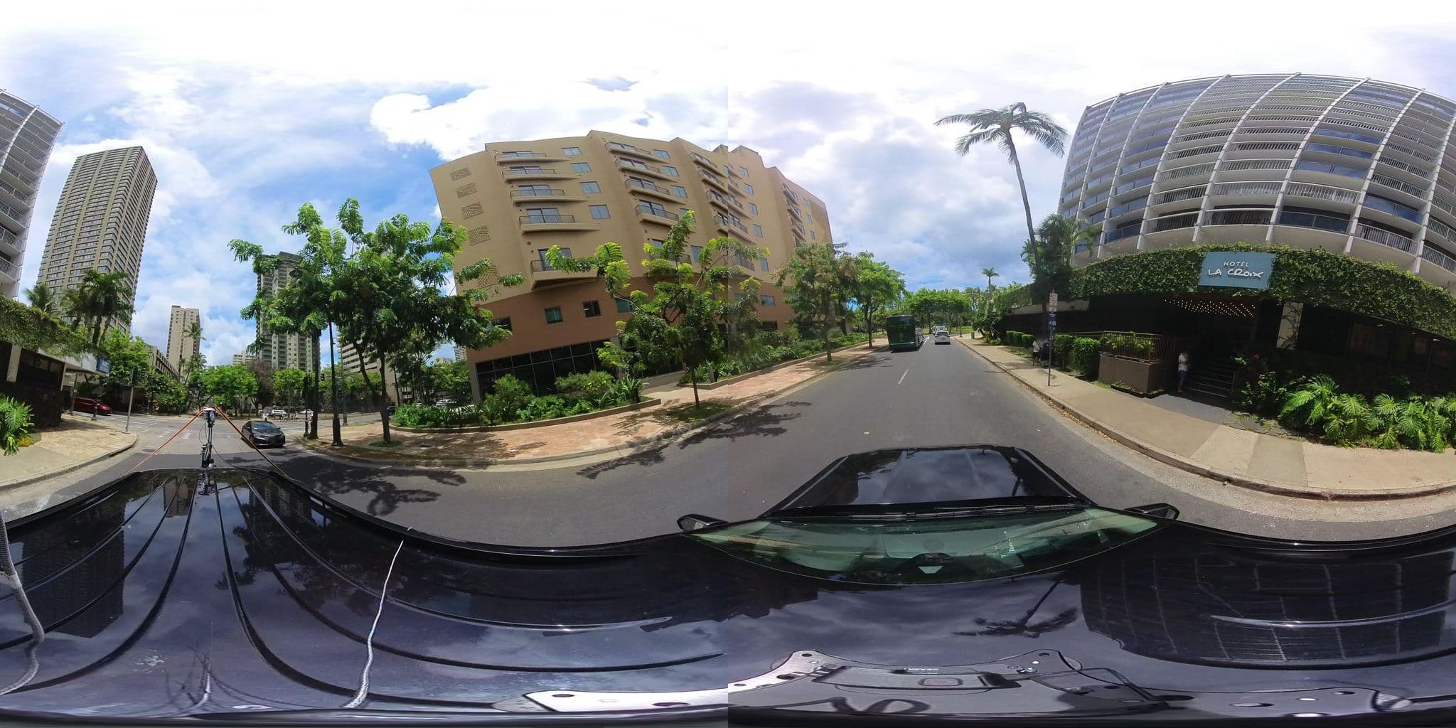 Street view near Hotel Le Croix, Waikīkī — © hmhtb (CC BY-SA · Mapillary)