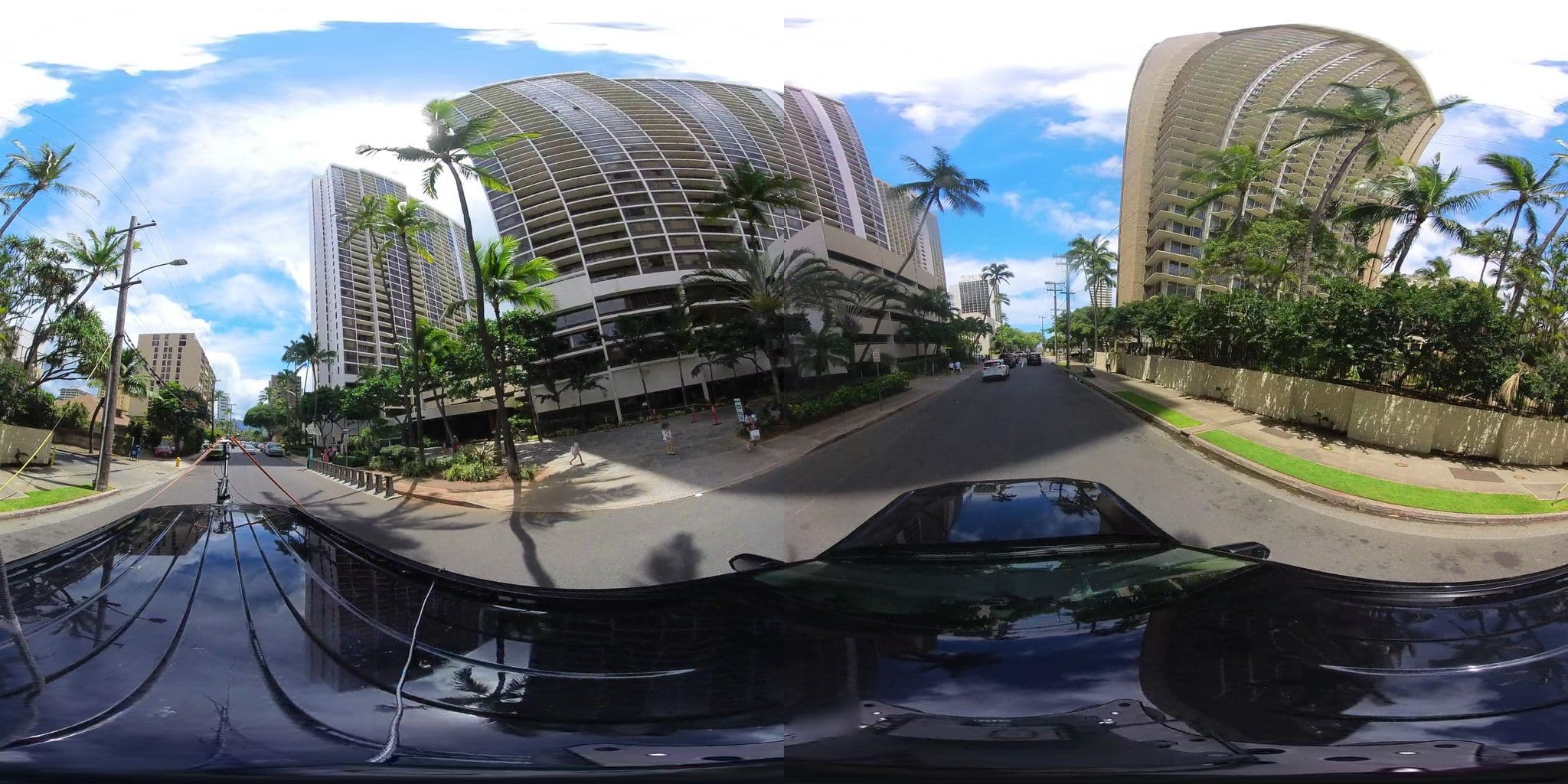 Street view near Aston at the Waikiki Banyan, Diamond Head / Kapahulu / Saint Louis Heights — © hmhtb (CC BY-SA · Mapillary)