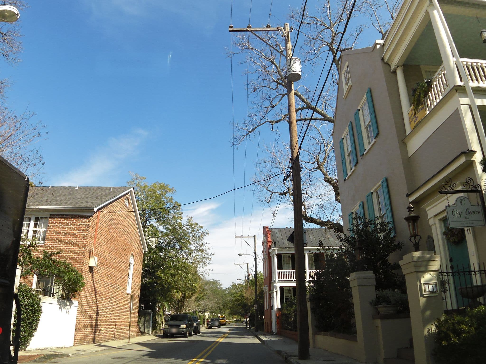 Street view near The George Street Inn, Charleston