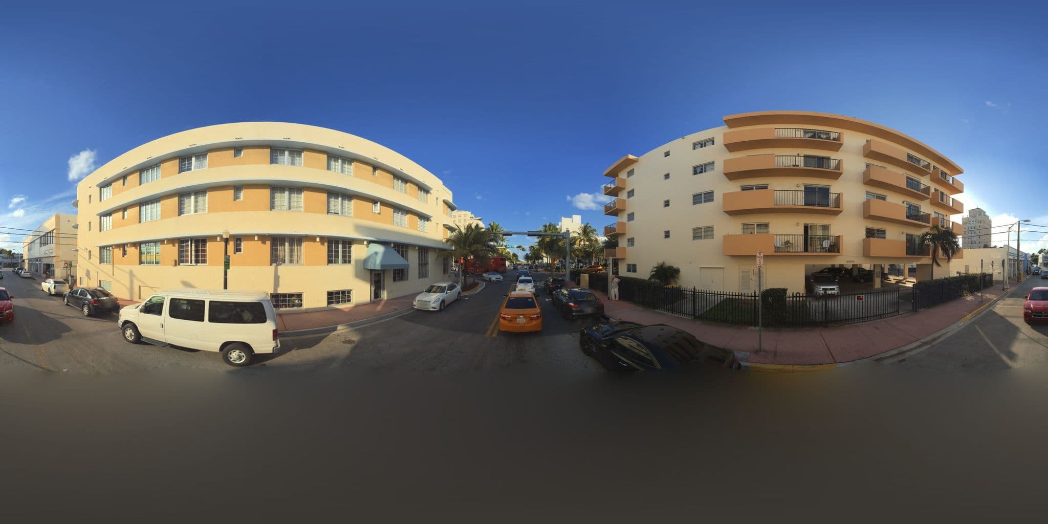 Street view near Azure Luxury Suites, Miami Beach