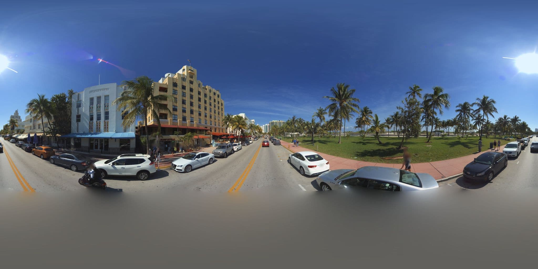Street view near Cavalier Hotel, Miami Beach