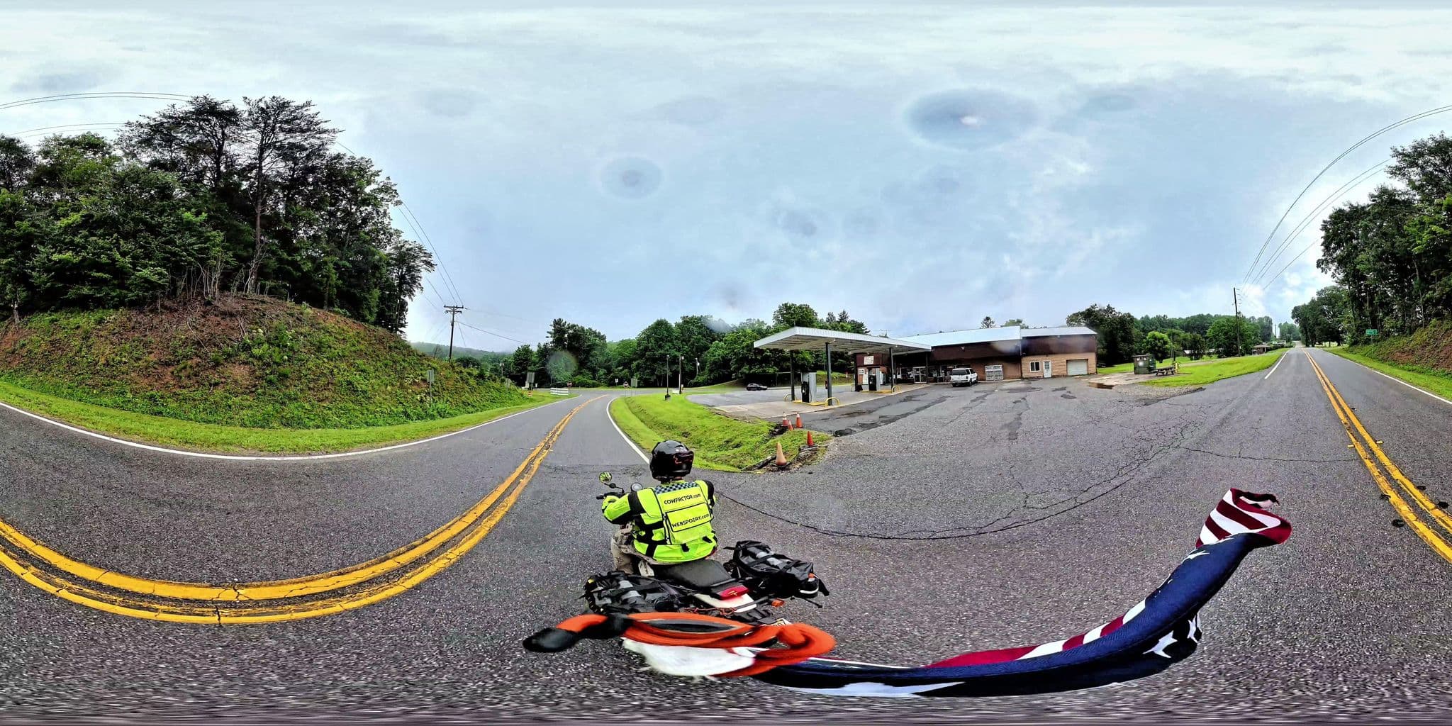 Street view near Wolf Pen Gap Country Store, Dahlonega — © SugarFreePro (CC BY-SA · Mapillary)