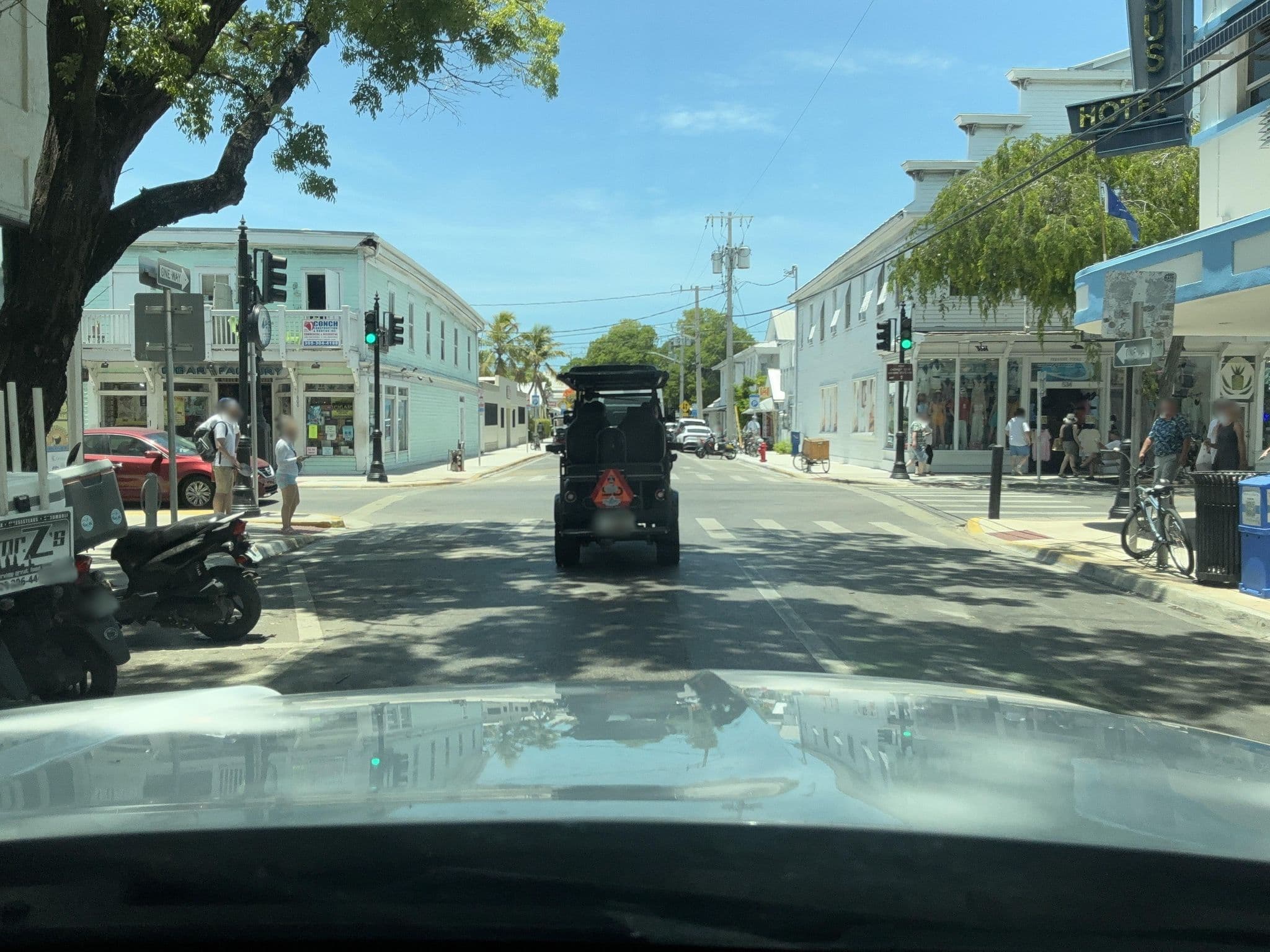 Street view near Pegasus Hotel, Key West