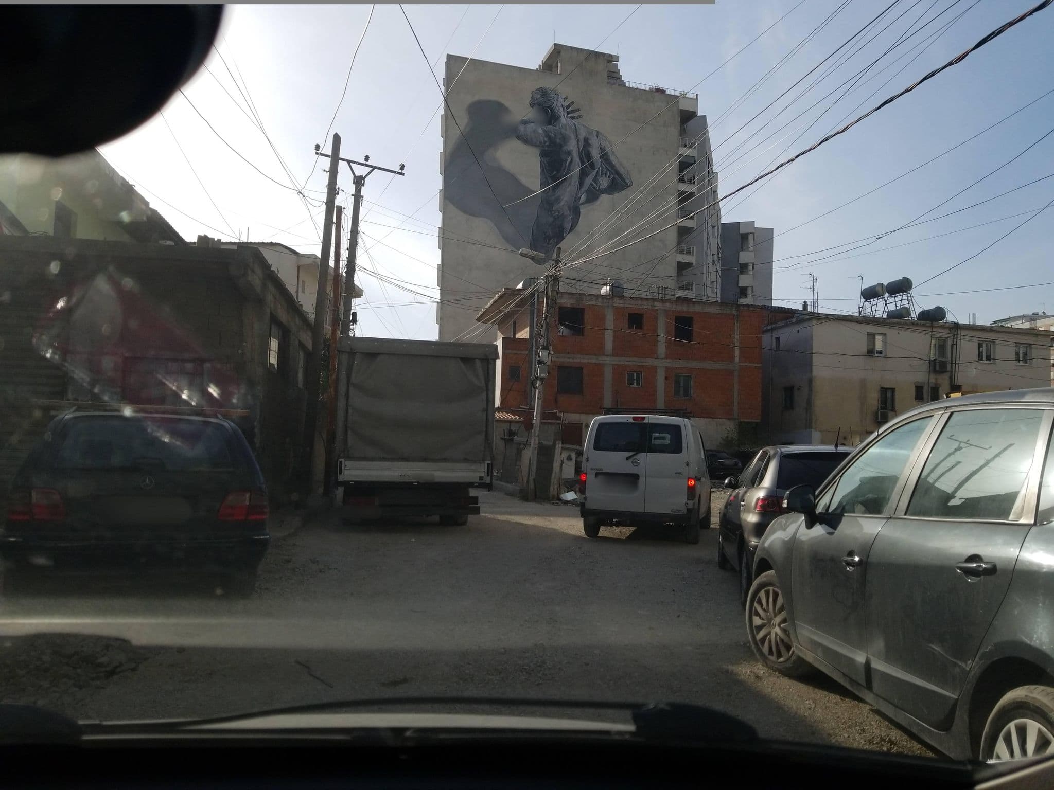 Street view near ARC Hotel, Tirana
