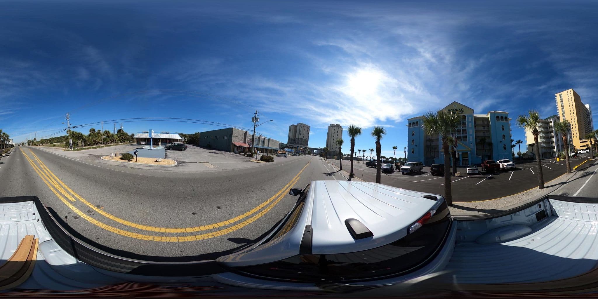 Street view near Holiday Terrace Hotel, Panama City Beach