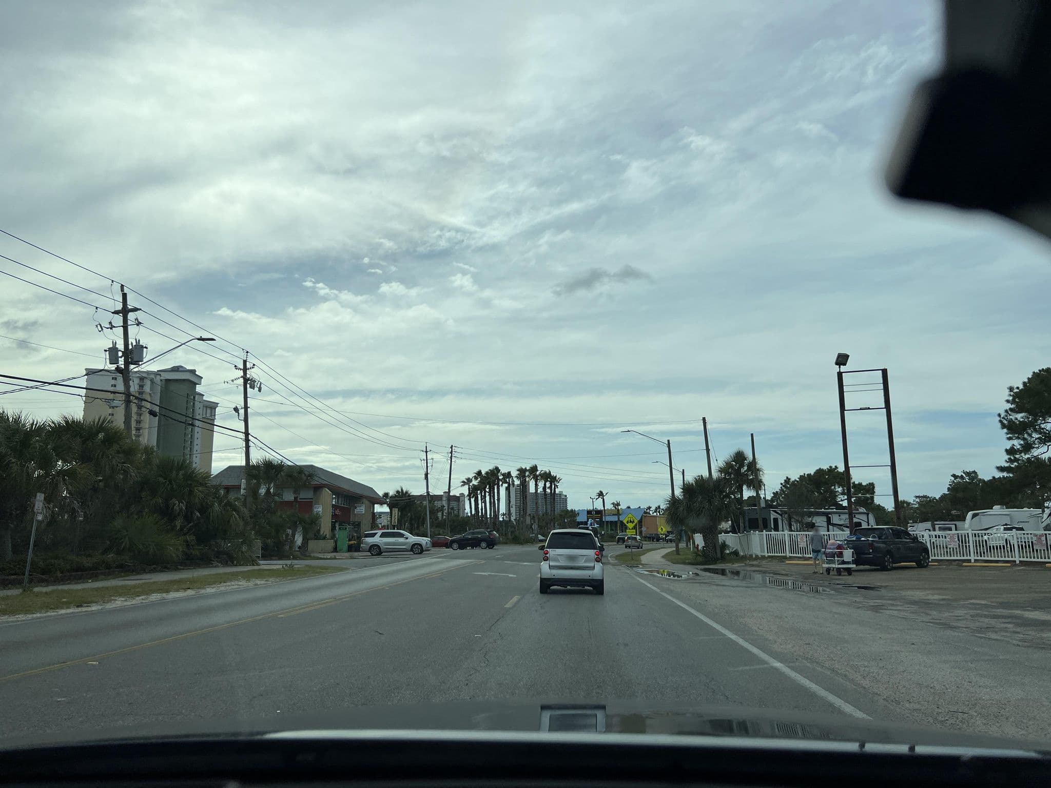 Street view near Campers Inn, Panama City Beach