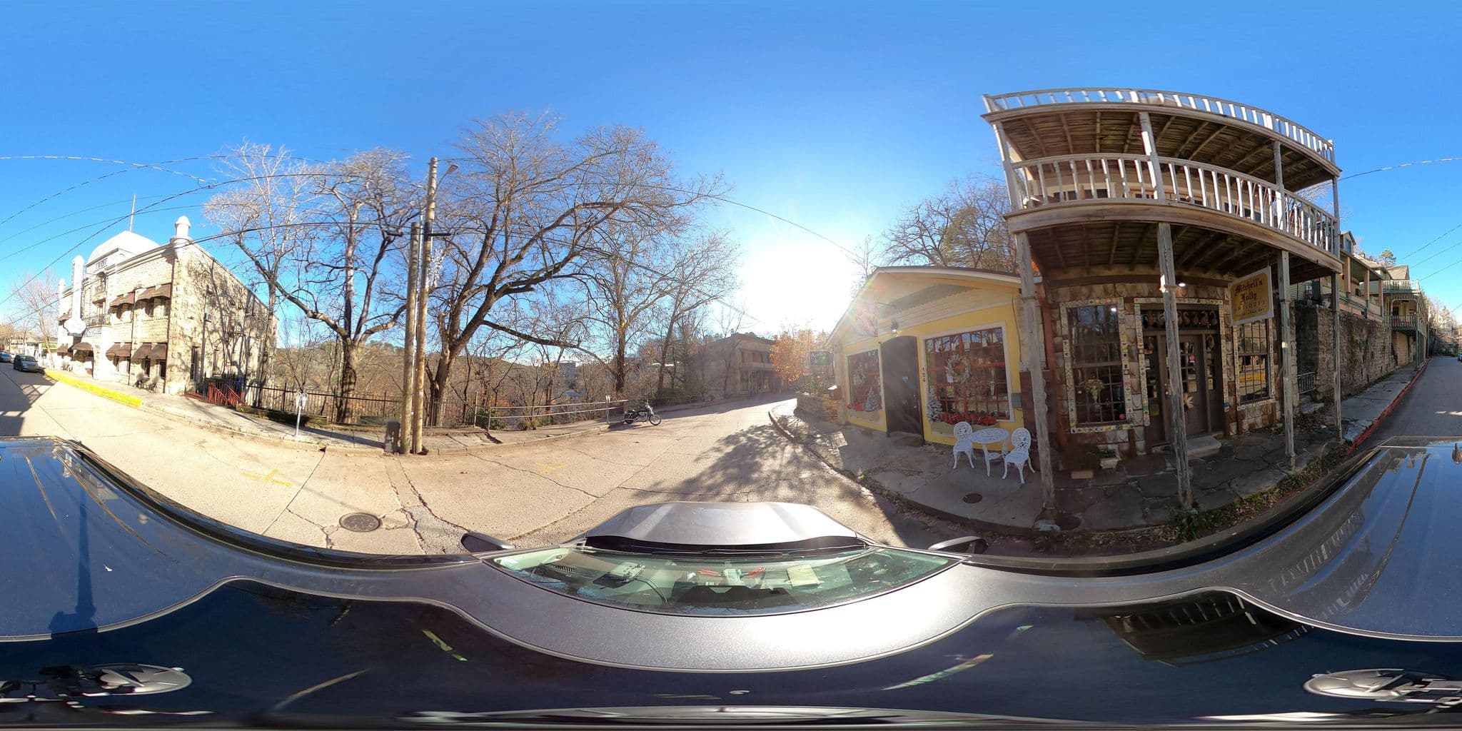 Street view near 66 Center Street- The Main House, Eureka Springs — © justinmeyers (CC BY-SA · Mapillary)