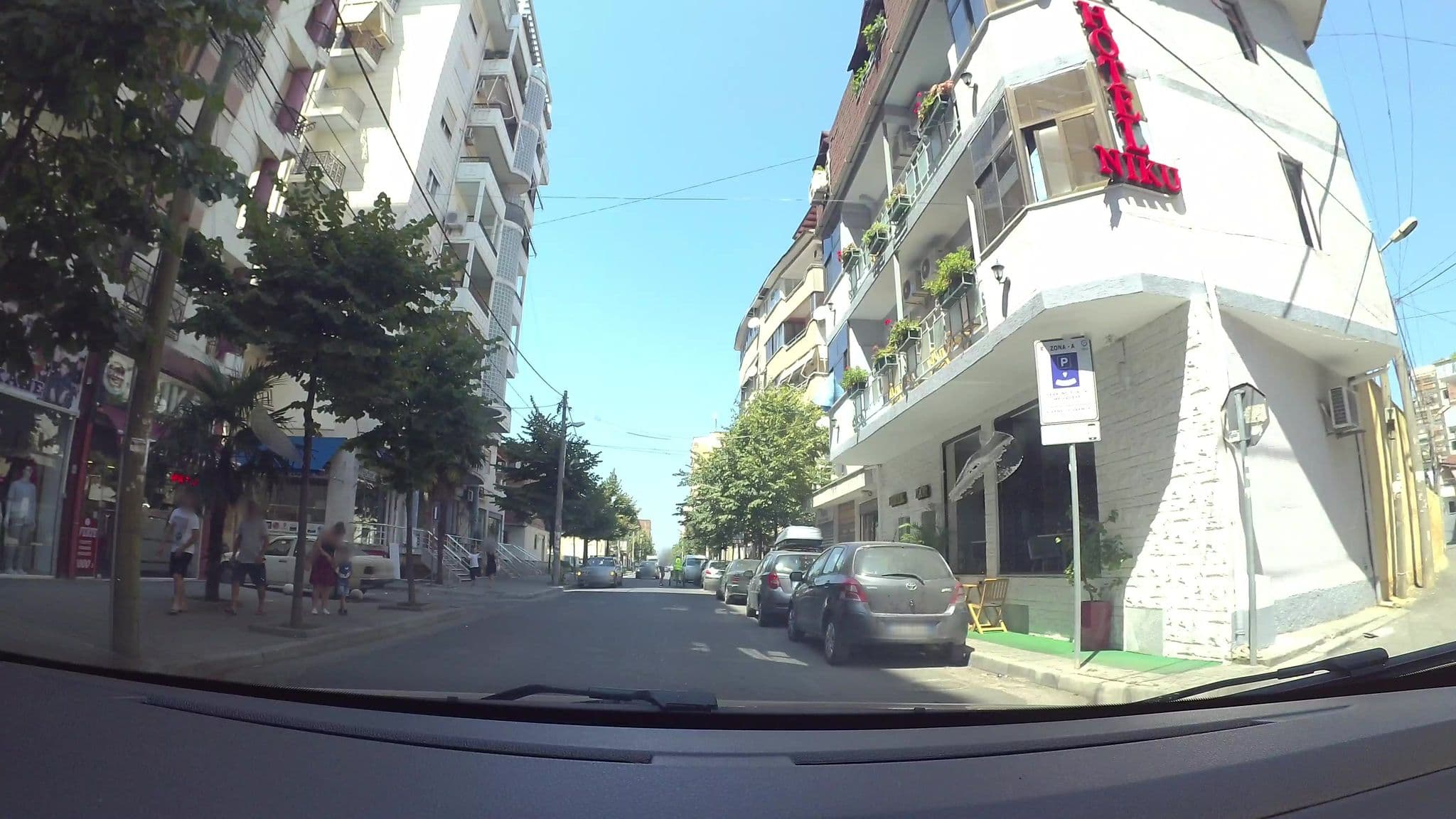 Street view near Hotel Niku, Tirana