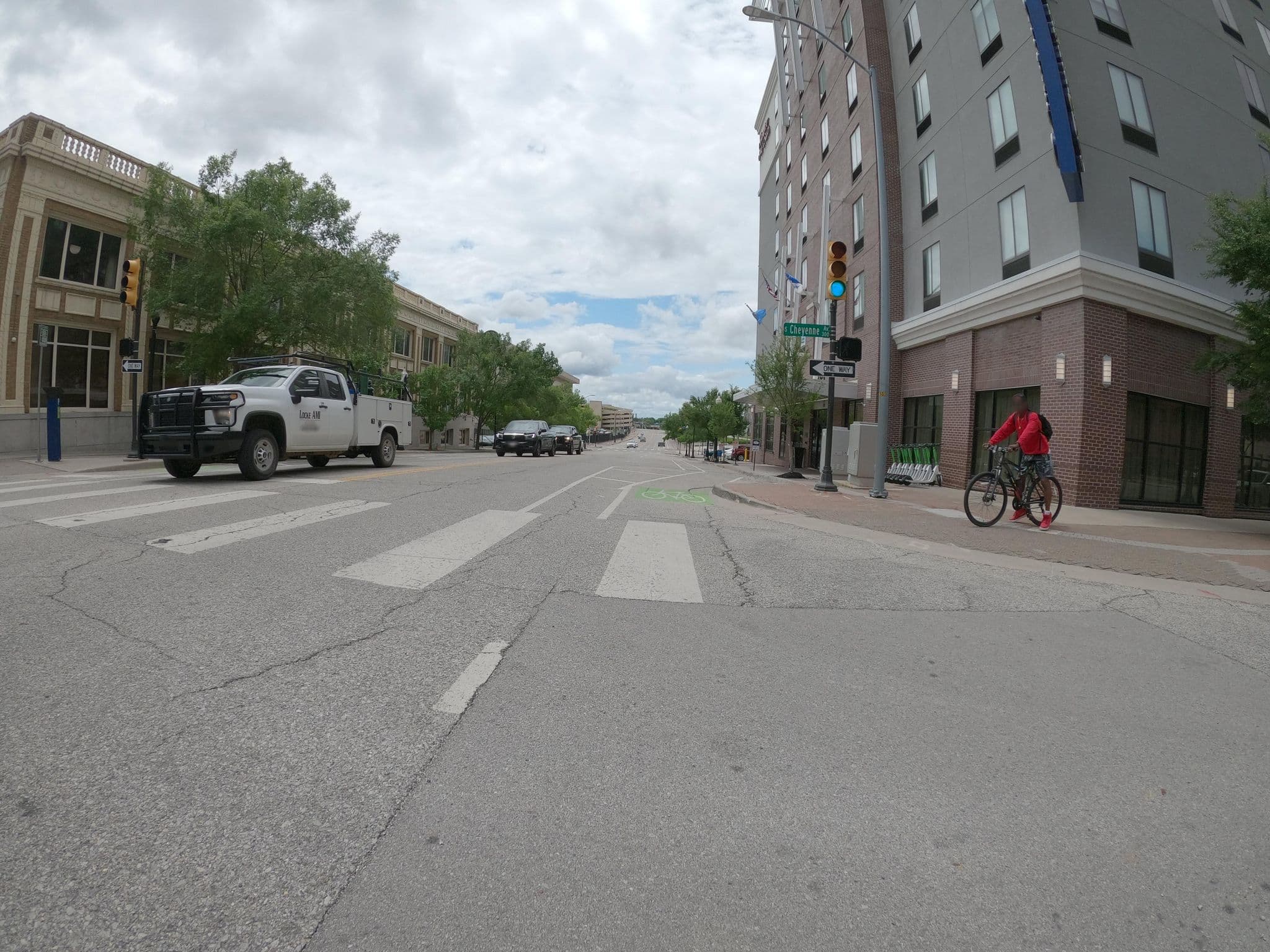 Street view near Hampton Inn & Suites, Tulsa — © baloouriza (CC BY-SA · Mapillary)