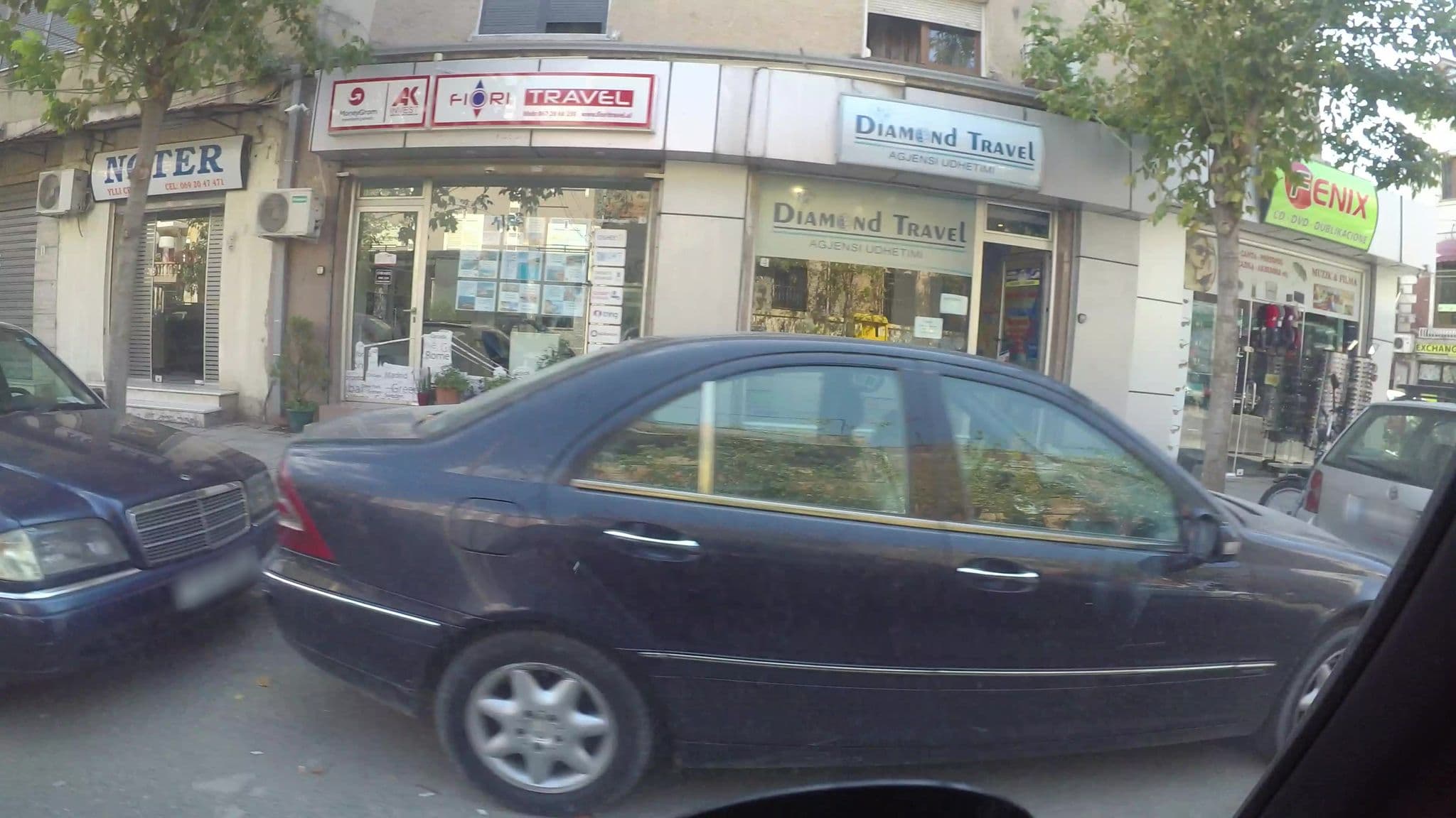 Street view near Allure, Tirana