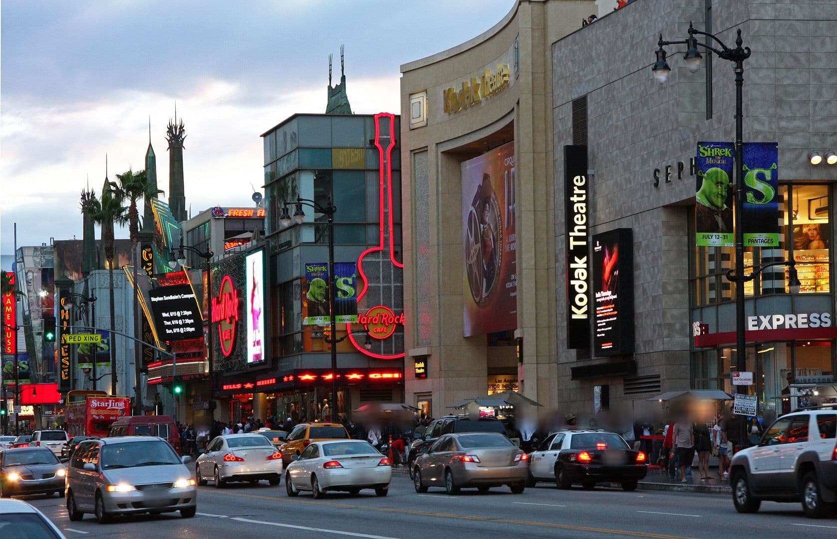 Street view near HollywoodHostels, Hollywood