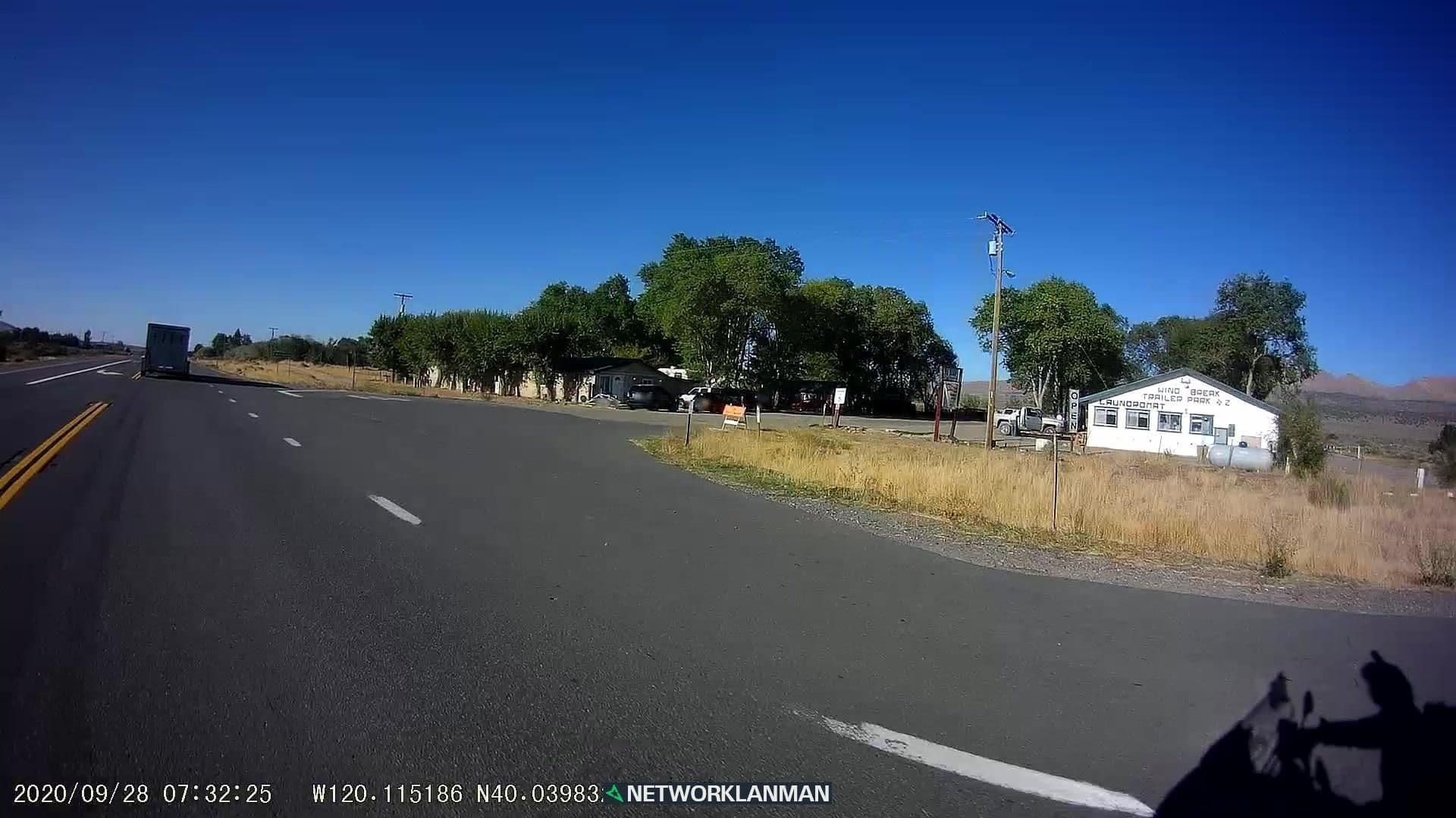 Street view near Wind Break Trailer Park, Portola — © networklanman (CC BY-SA · Mapillary)