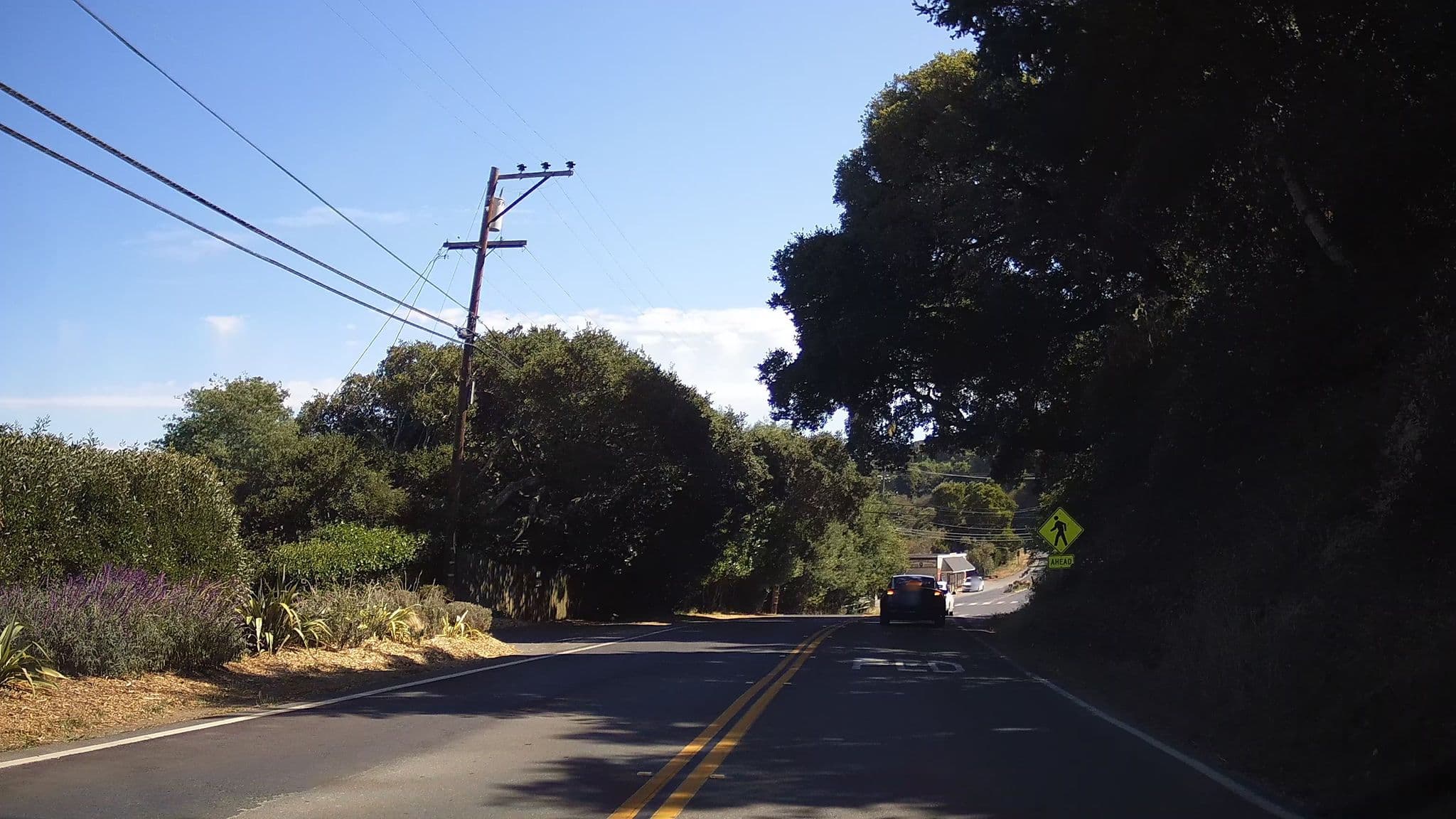 Street view near Dancing Coyote Beach Cottages, Lagunitas-Forest Knolls — © jalessio (CC BY-SA · Mapillary)