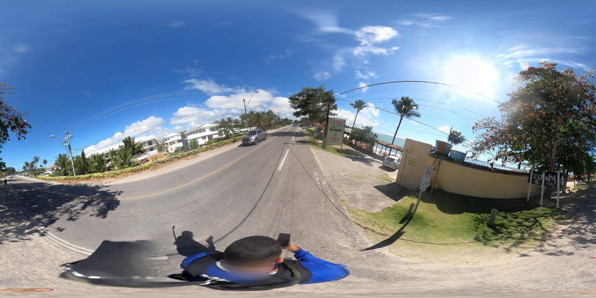 Street view near Areia do Atlântico Hotel, Santa Cruz Cabrália — © mauriciomensura (CC BY-SA · Mapillary)