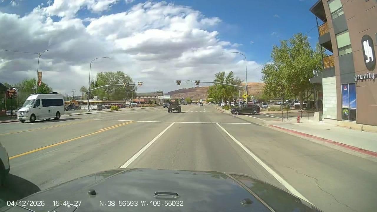 Street view near Radcliffe Hotel, Moab