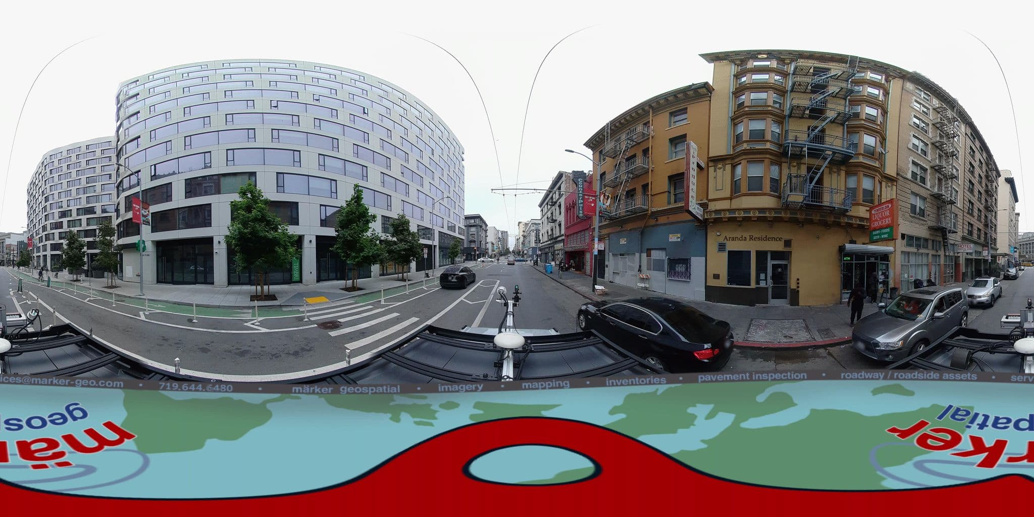 Street view near The Line, San Francisco