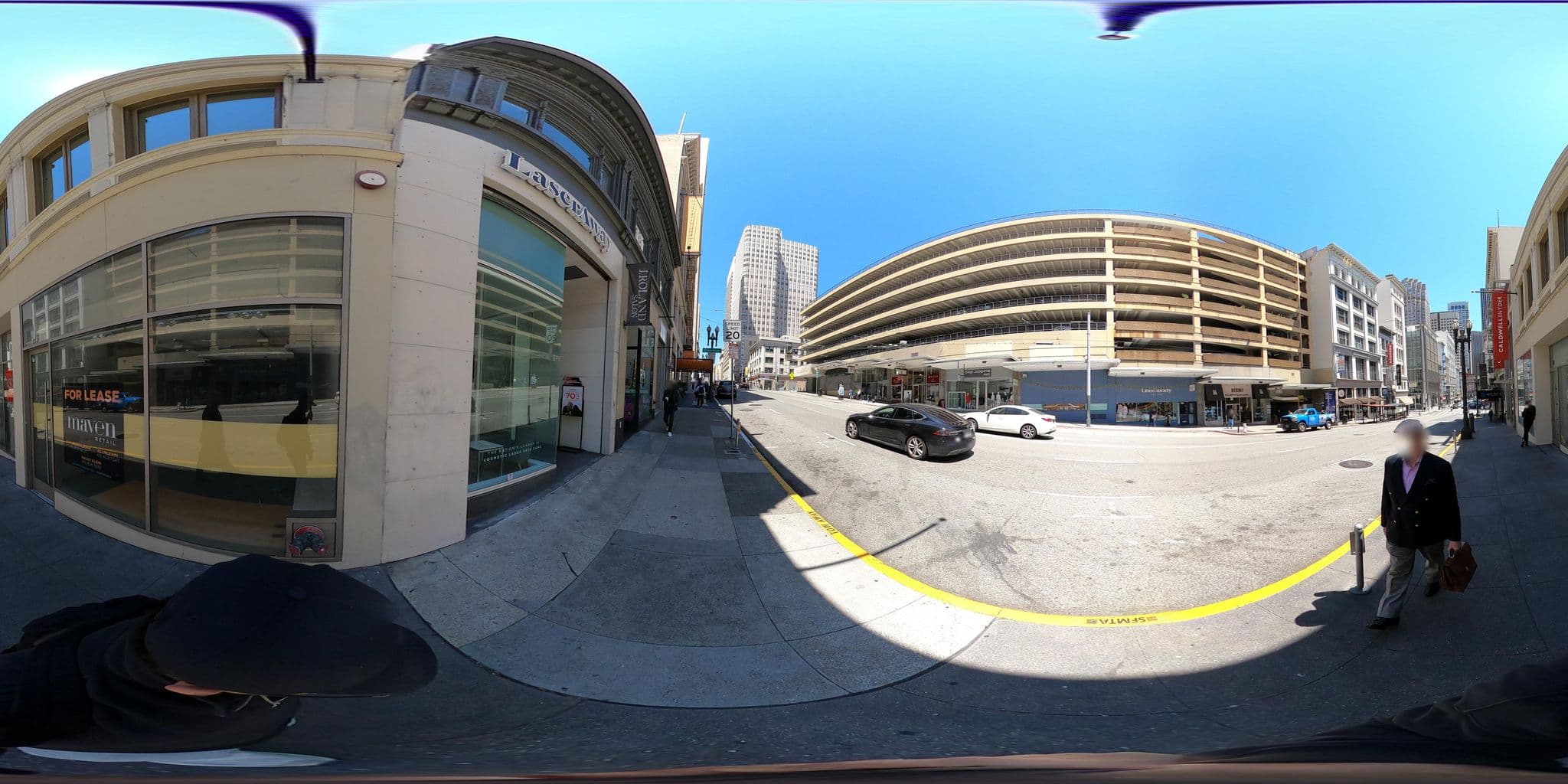 Street view near Taj Campton Place Hotel, Chinatown