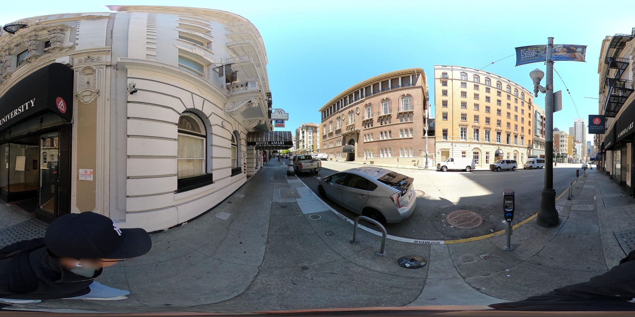 Street view near Marines' Memorial Club & Hotel, Chinatown — © milam (CC BY-SA · Mapillary)