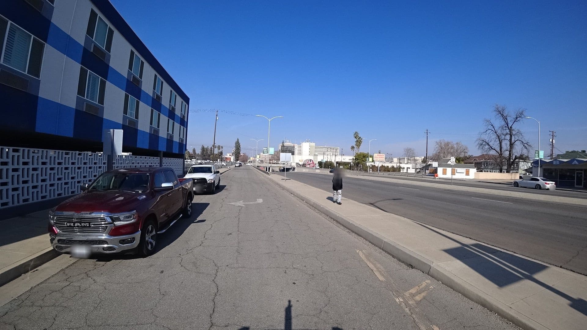 Street view near Historic Downtowner Inn, Bakersfield — © marker_geo (CC BY-SA · Mapillary)