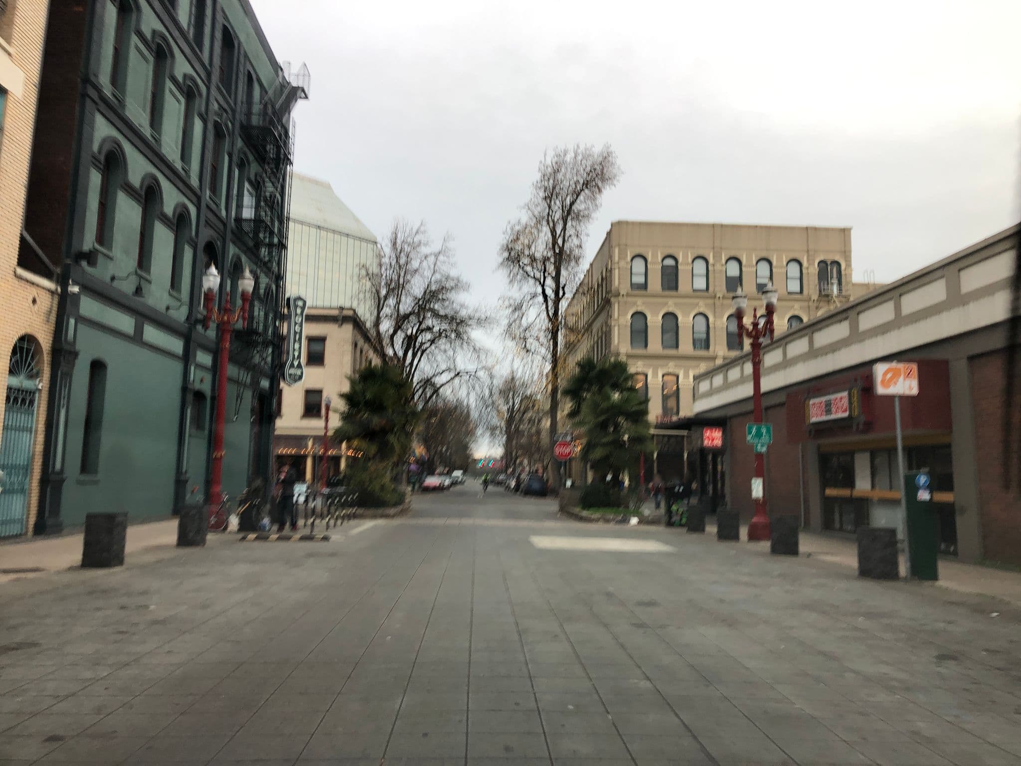 Street view near The Society, Portland