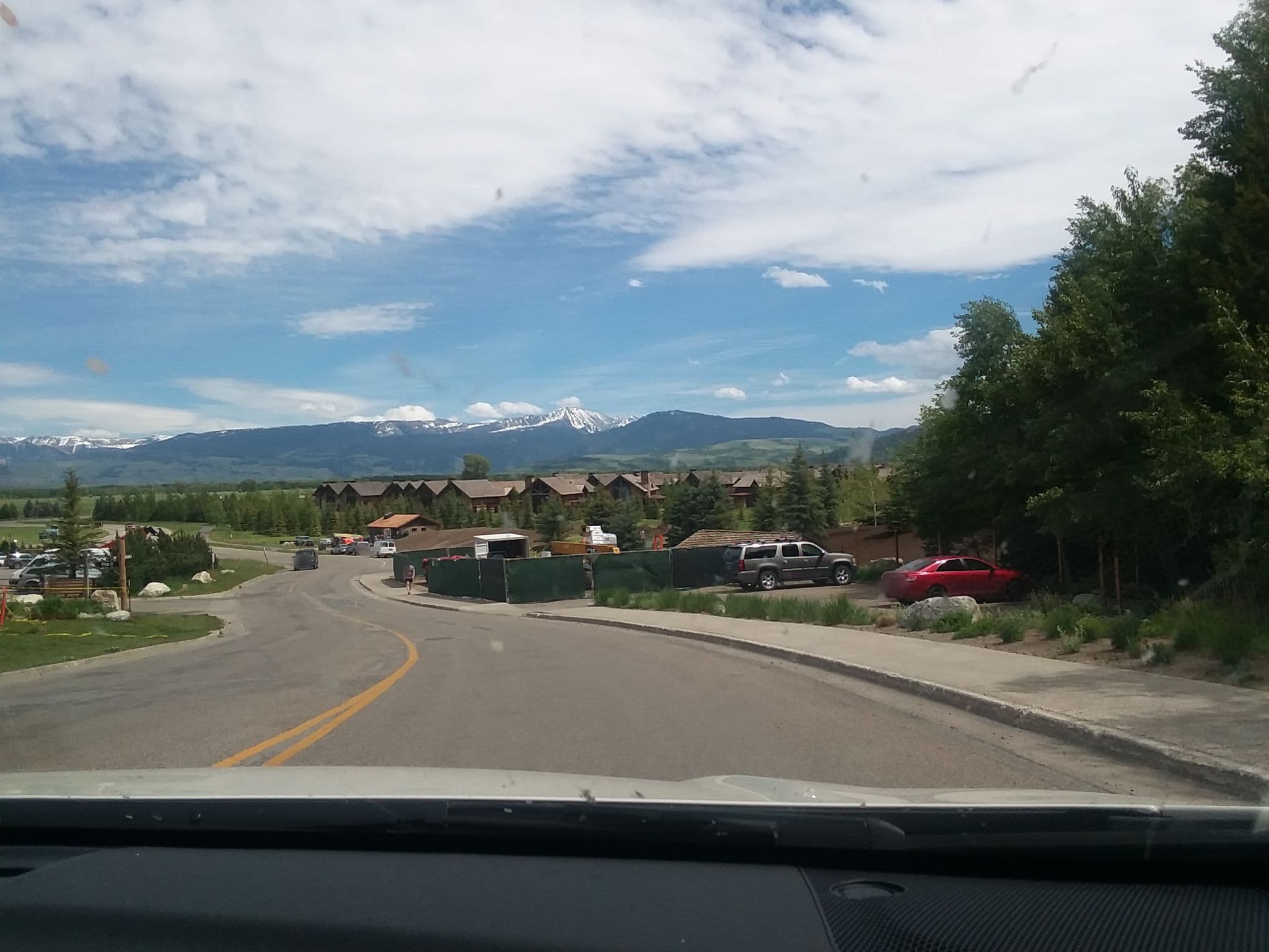Street view near La Choumine Condominiums, Moose Wilson Road