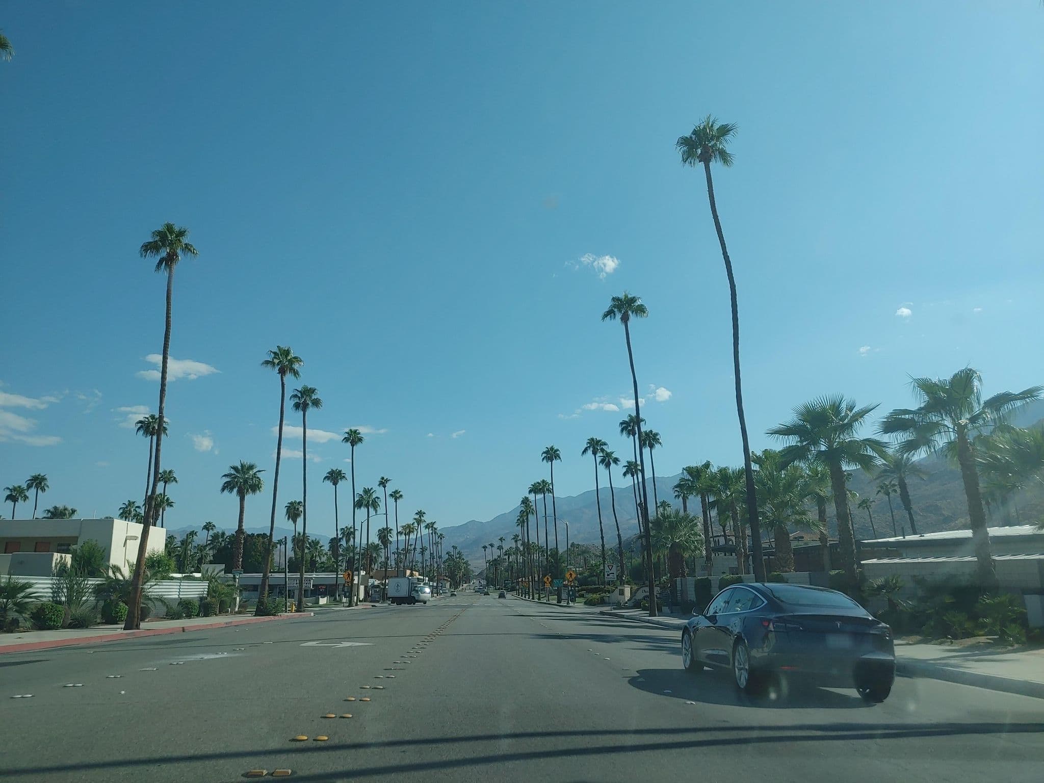 Street view near Musicland Hotel, Palm Springs