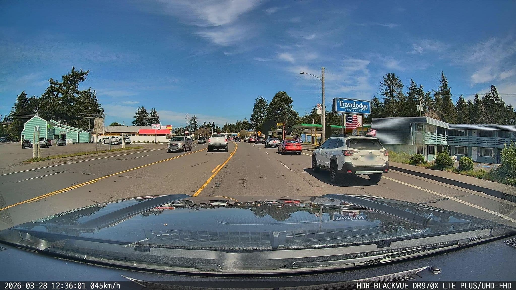 Street view near Le Chateau Inn, Dunes City — © zemepisar (CC BY-SA · Mapillary)