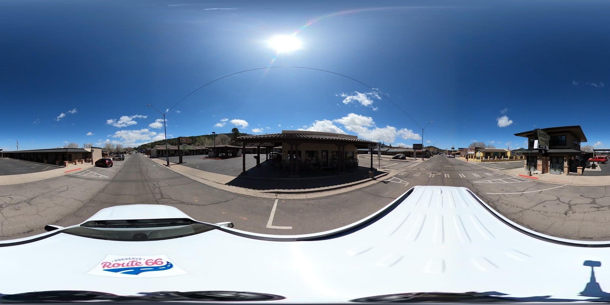 Street view near The Lodge on Route 66, Parks — © nthp_gis (CC BY-SA · Mapillary)