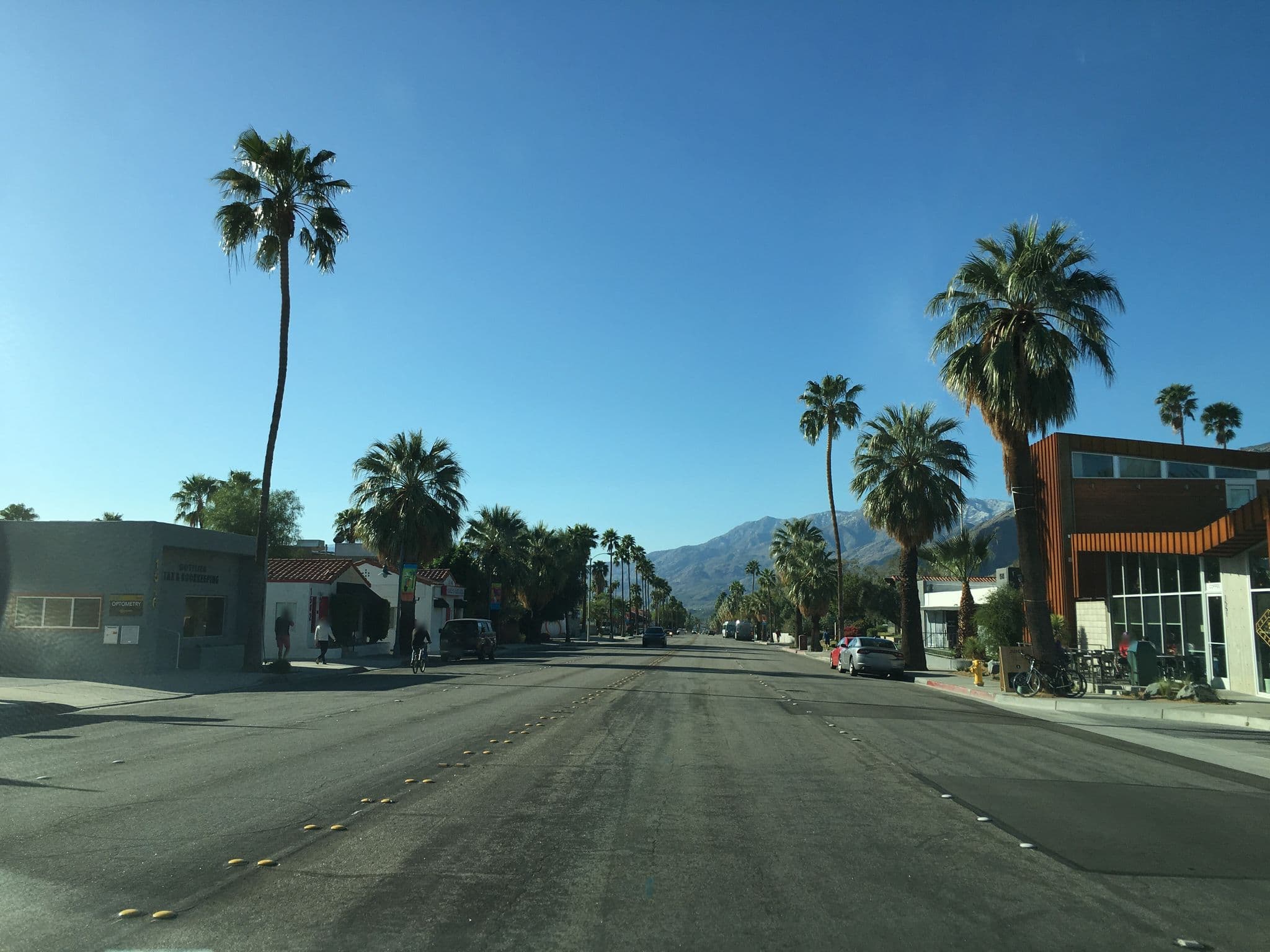 Street view near Arrive Hotel, Palm Springs