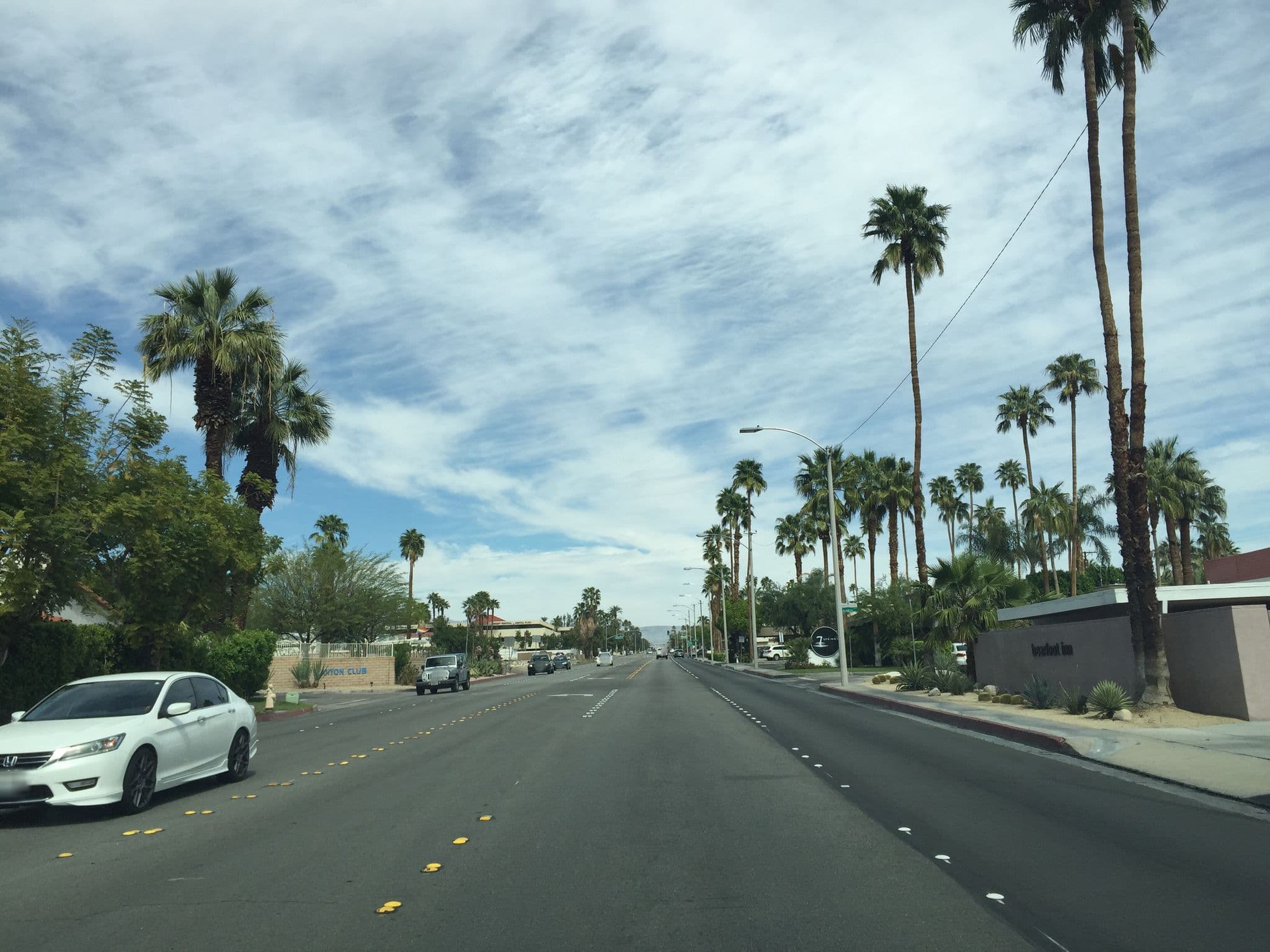 Street view near Bearfoot Inn, Palm Springs