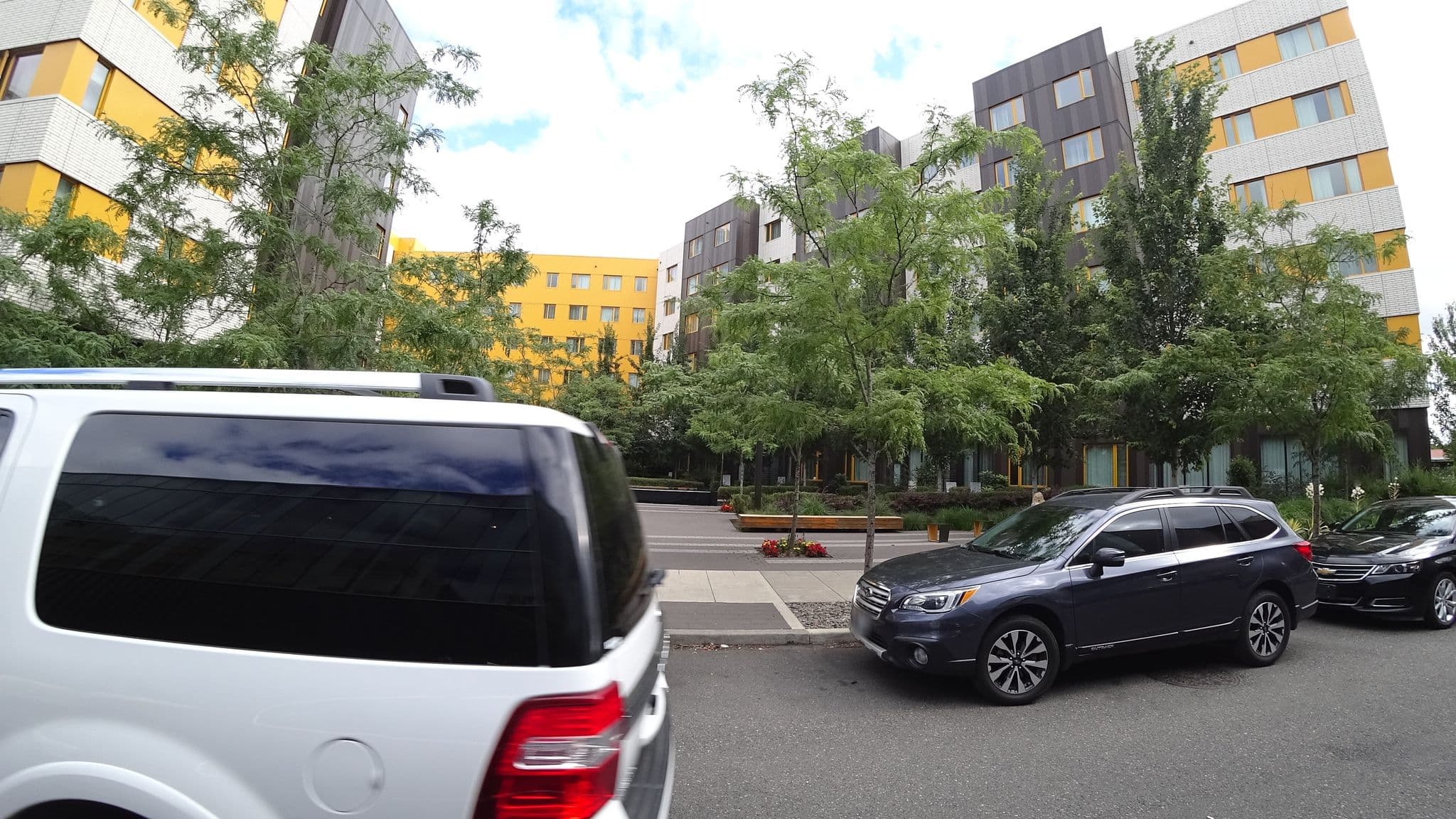 Street view near Residence Inn, Portland