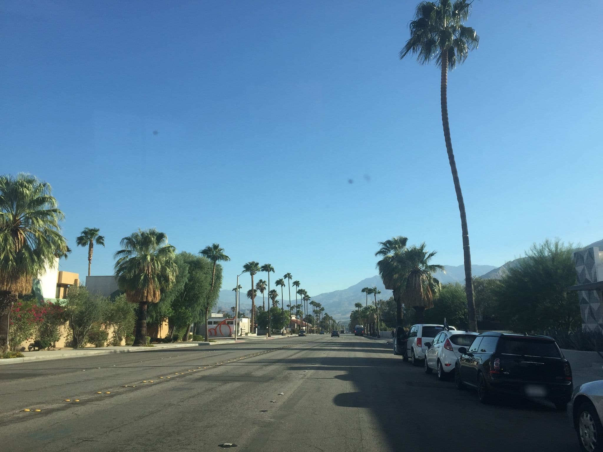 Street view near Arrive Hotel, Palm Springs