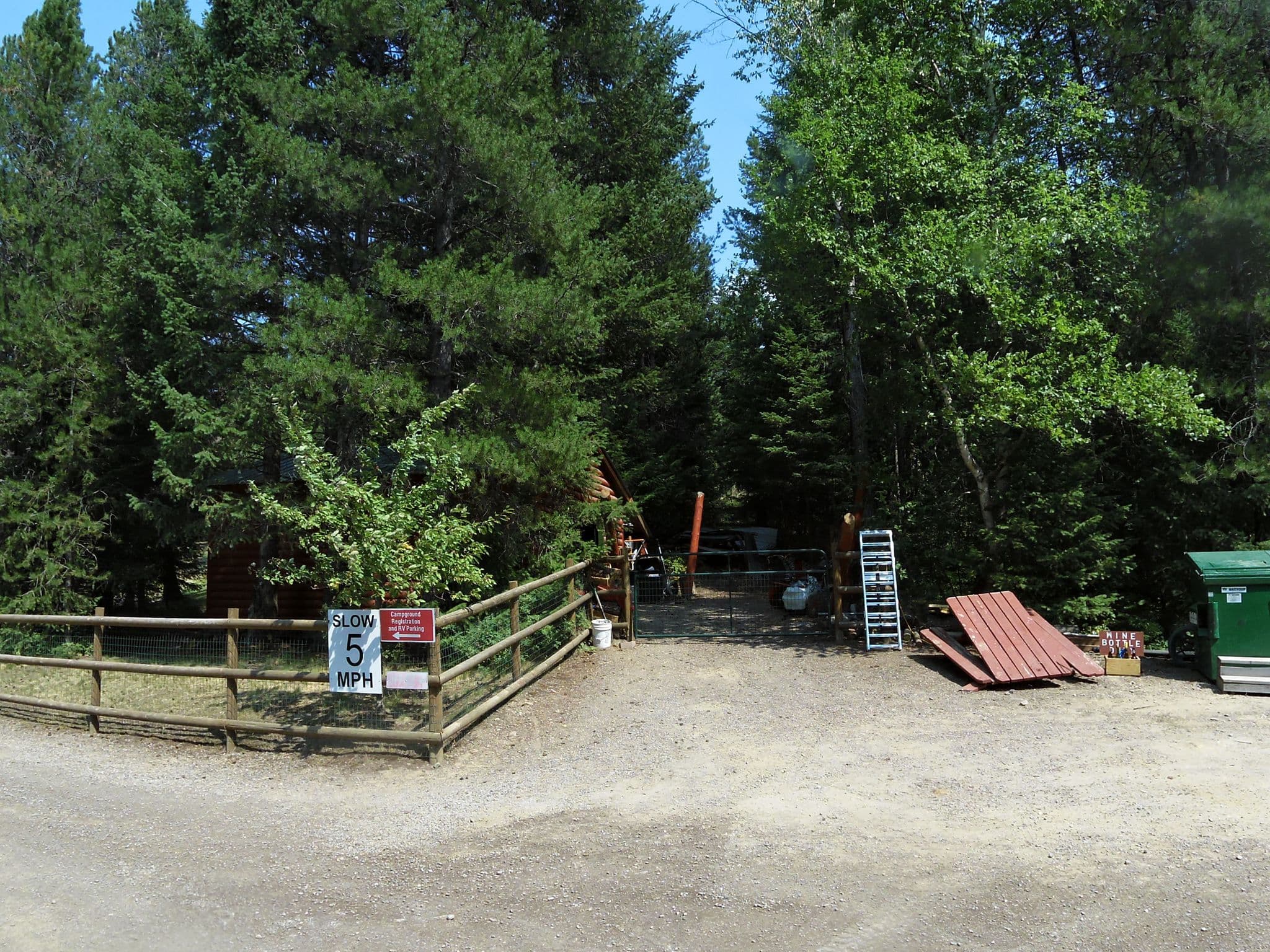 Street view near Mountain Meadow RV Park & Cabins, Columbia Falls — © clydel (CC BY-SA · Mapillary)
