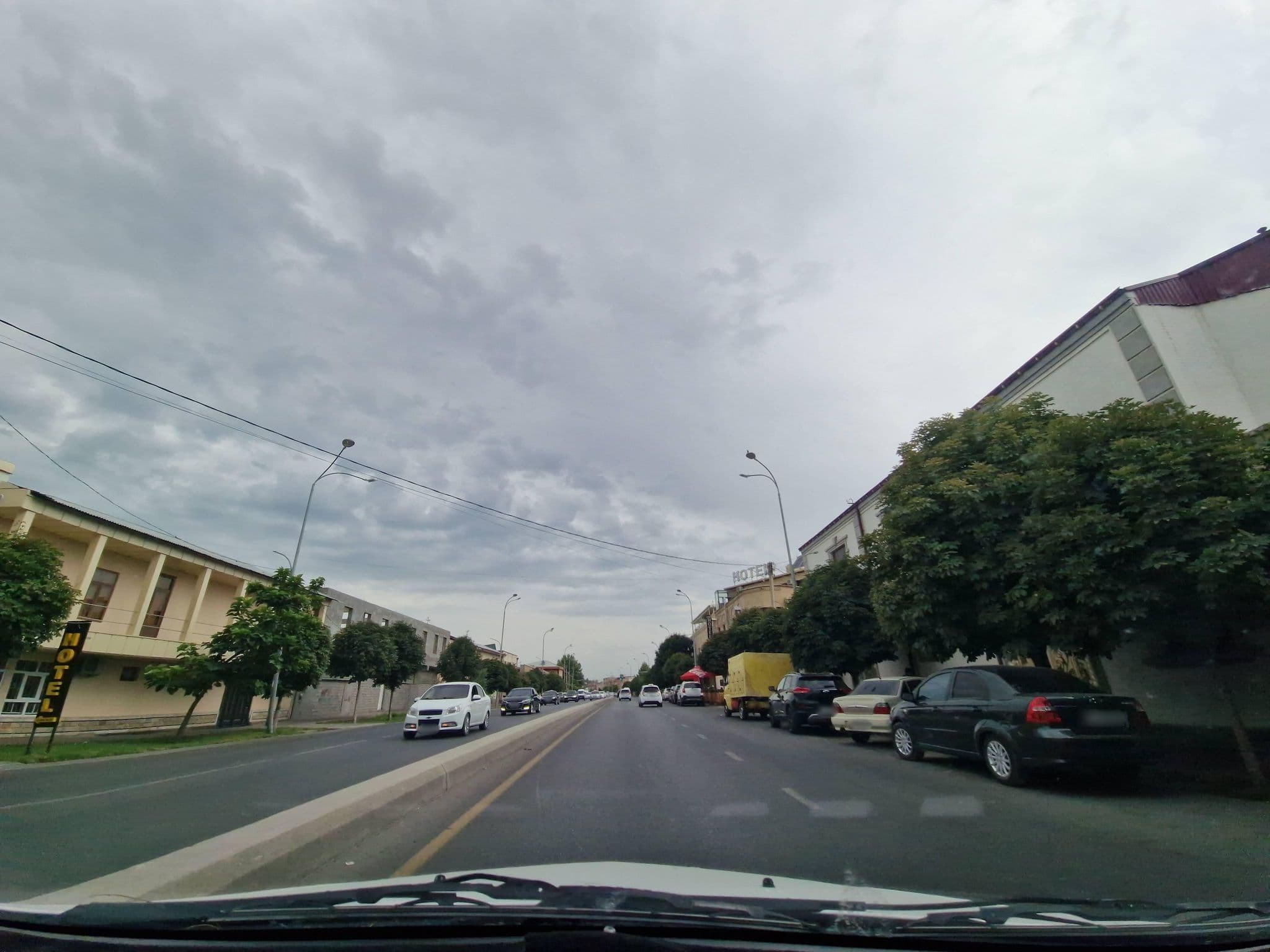 Street view near Nodir motel, Samarkand