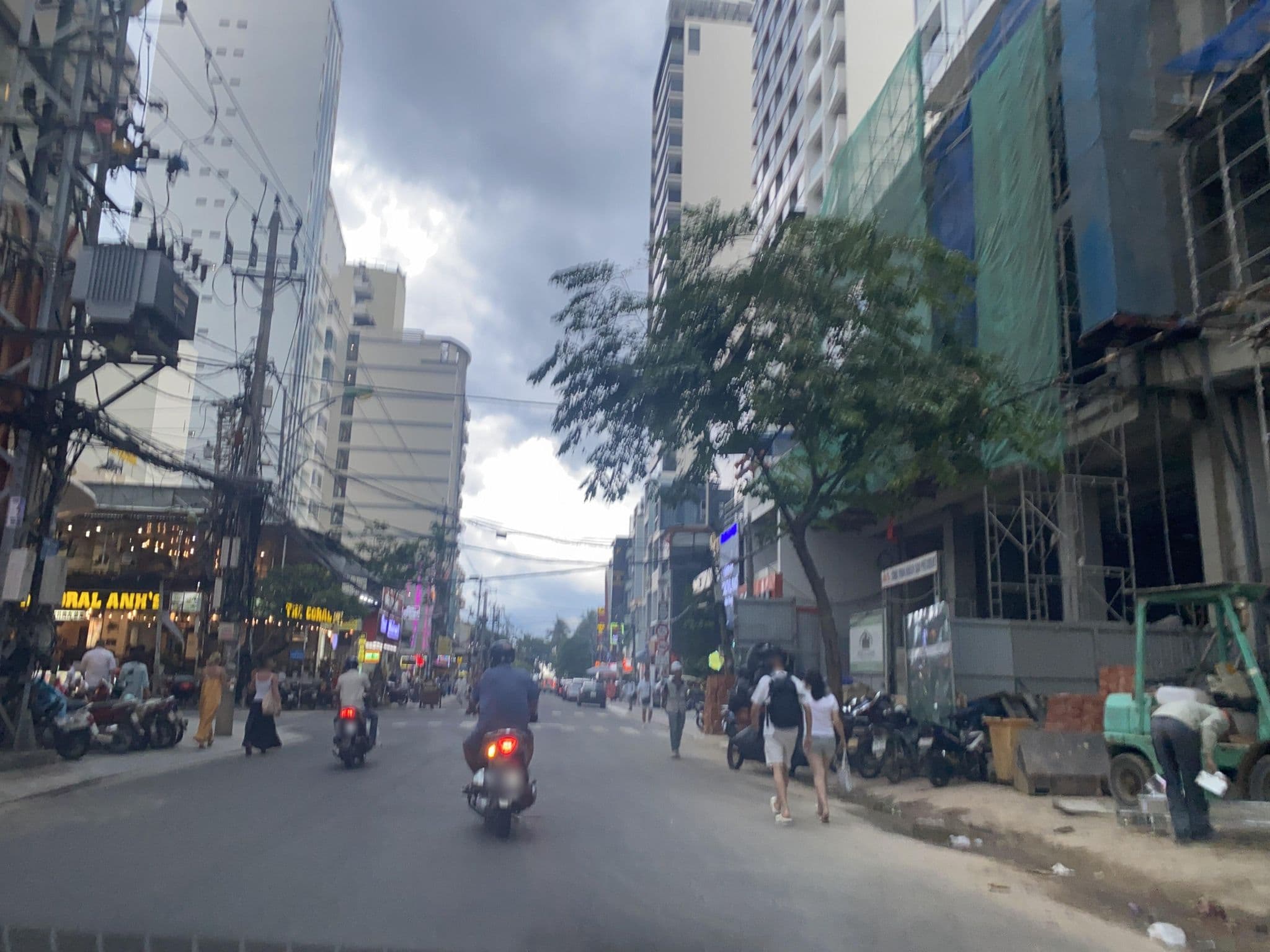 Street view near Golden Rain Hotel, Nha Trang