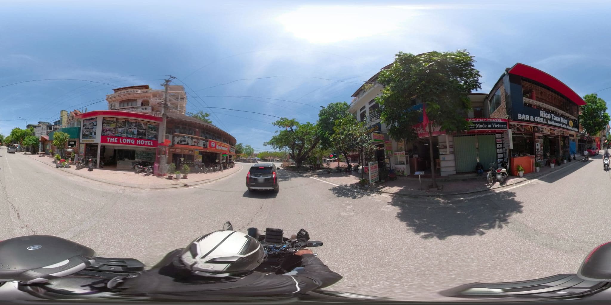 Street view near The Long Hotel, Ninh Bình