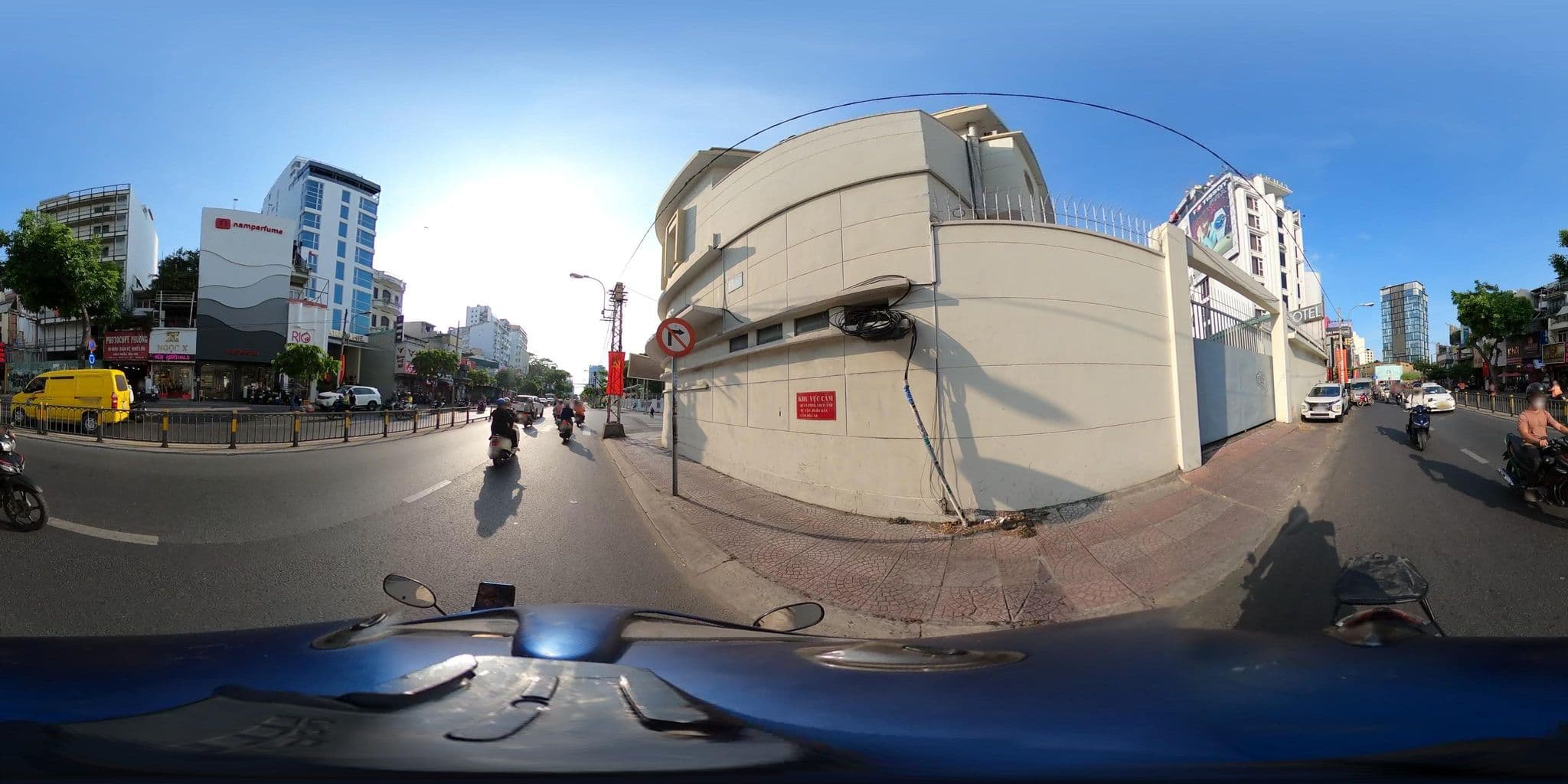 Street view near The Signature Hotel, Quận Ba