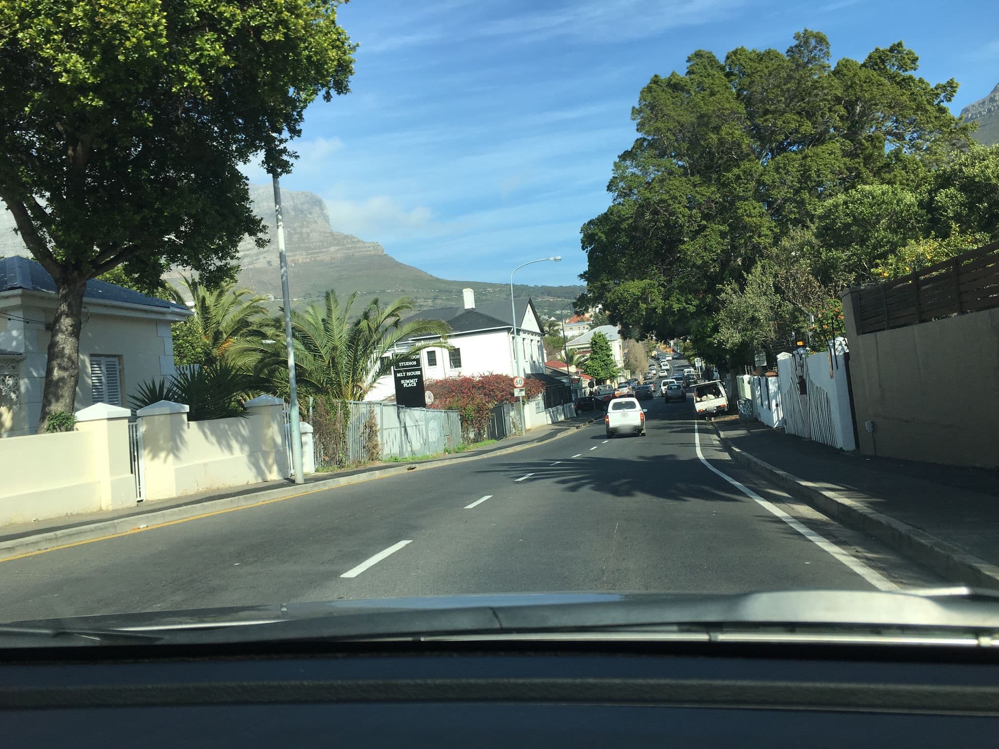 Street view near Zebra Crossing, Cape Town