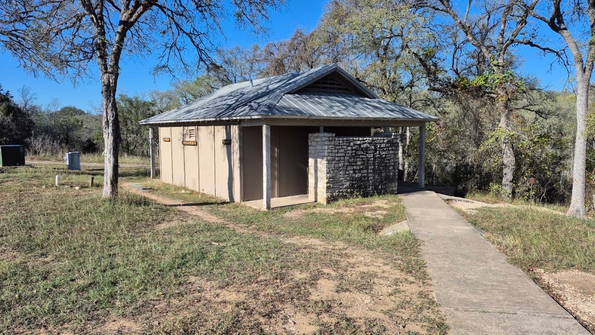 Upper Falls Restrooms, Campsite in Onion Creek