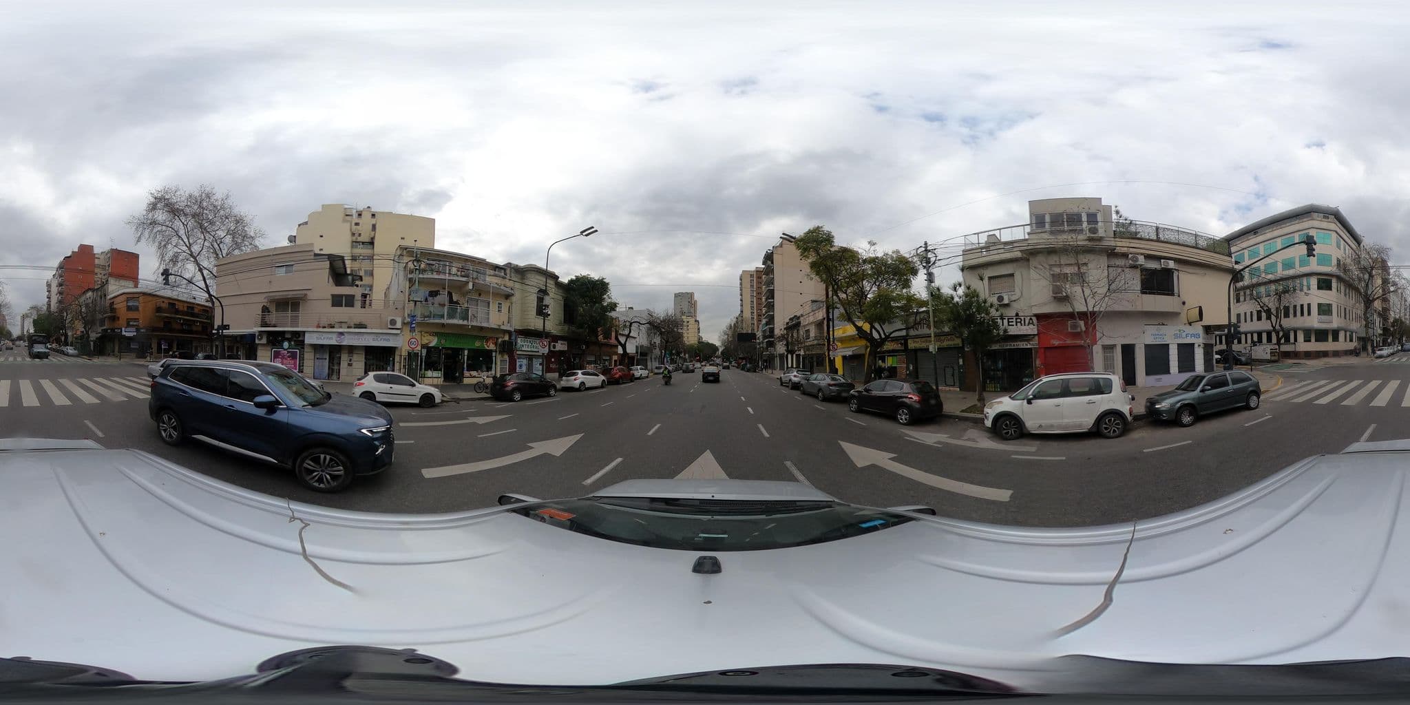 Street view near Hotel, Balvanera