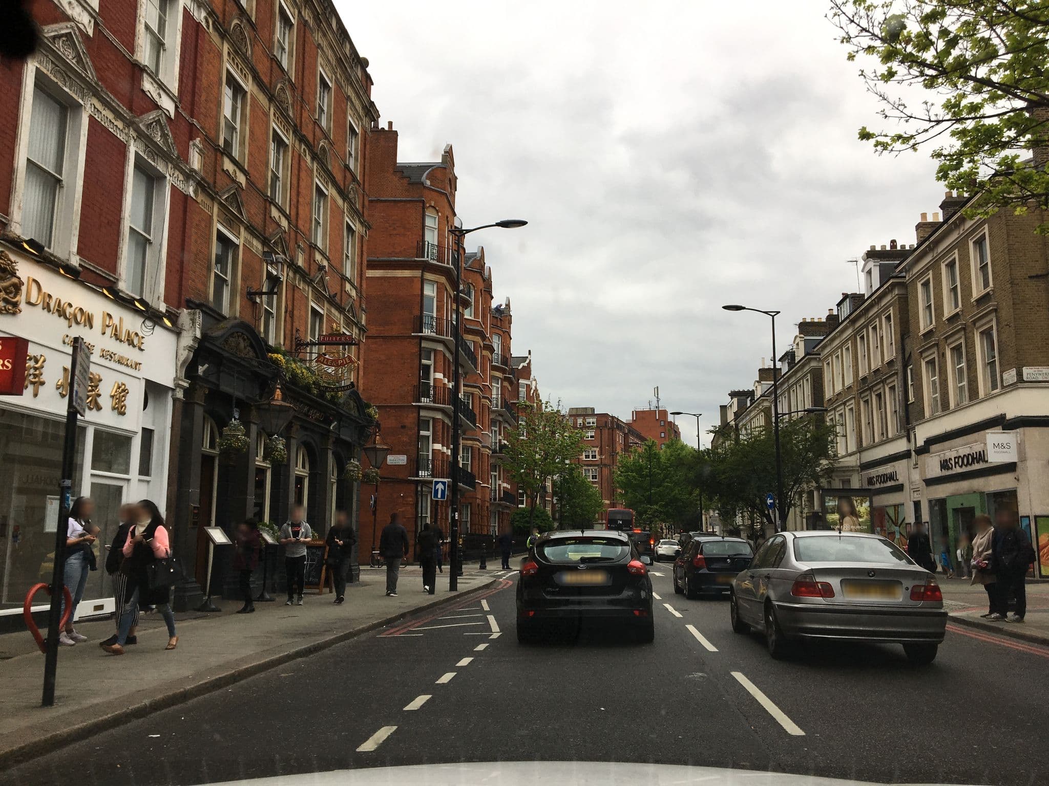 Street view near The Blackbird, Earl's Court, Earls Court