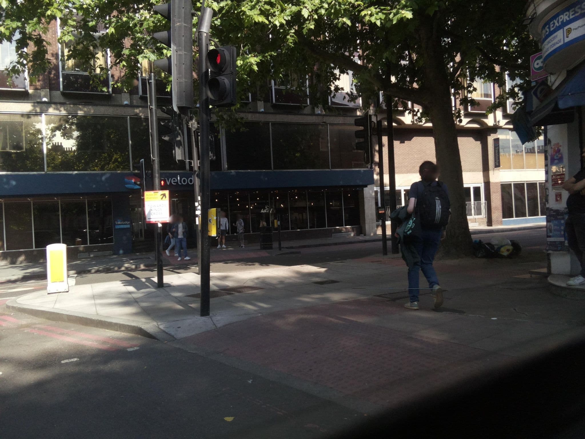 Street view near Travelodge London Kings Cross Royal Scot, King's Cross — © southglos (CC BY-SA · Mapillary)
