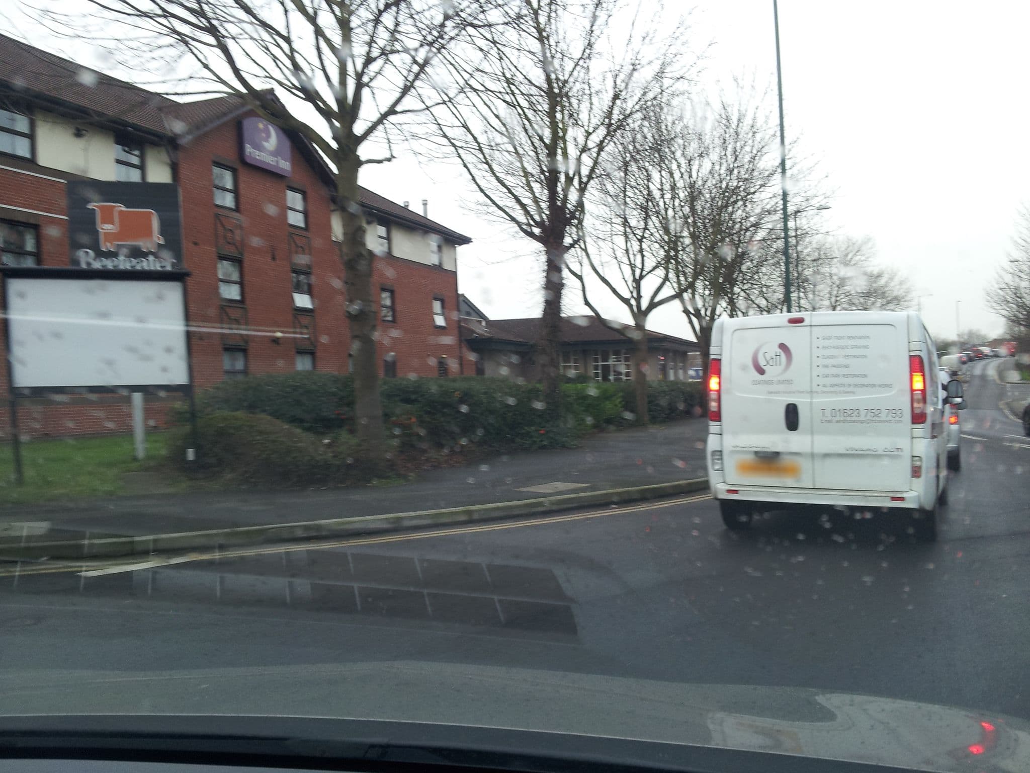Street view near Premier Inn Nottingham Castle Marina hotel, Nottingham — © adam2 (CC BY-SA · Mapillary)