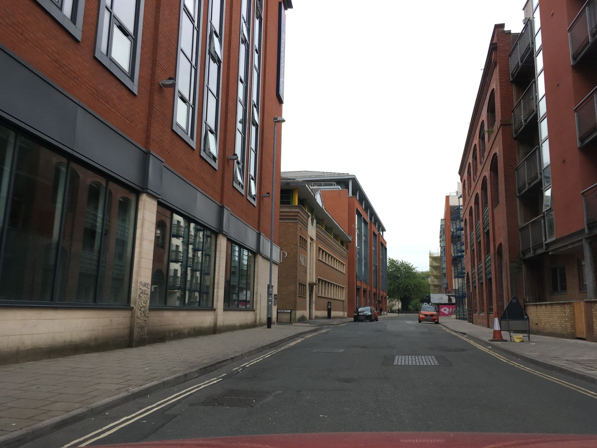 Street view near Travelodge Bristol Central Mitchell Lane, Bristol — © southglos (CC BY-SA · Mapillary)