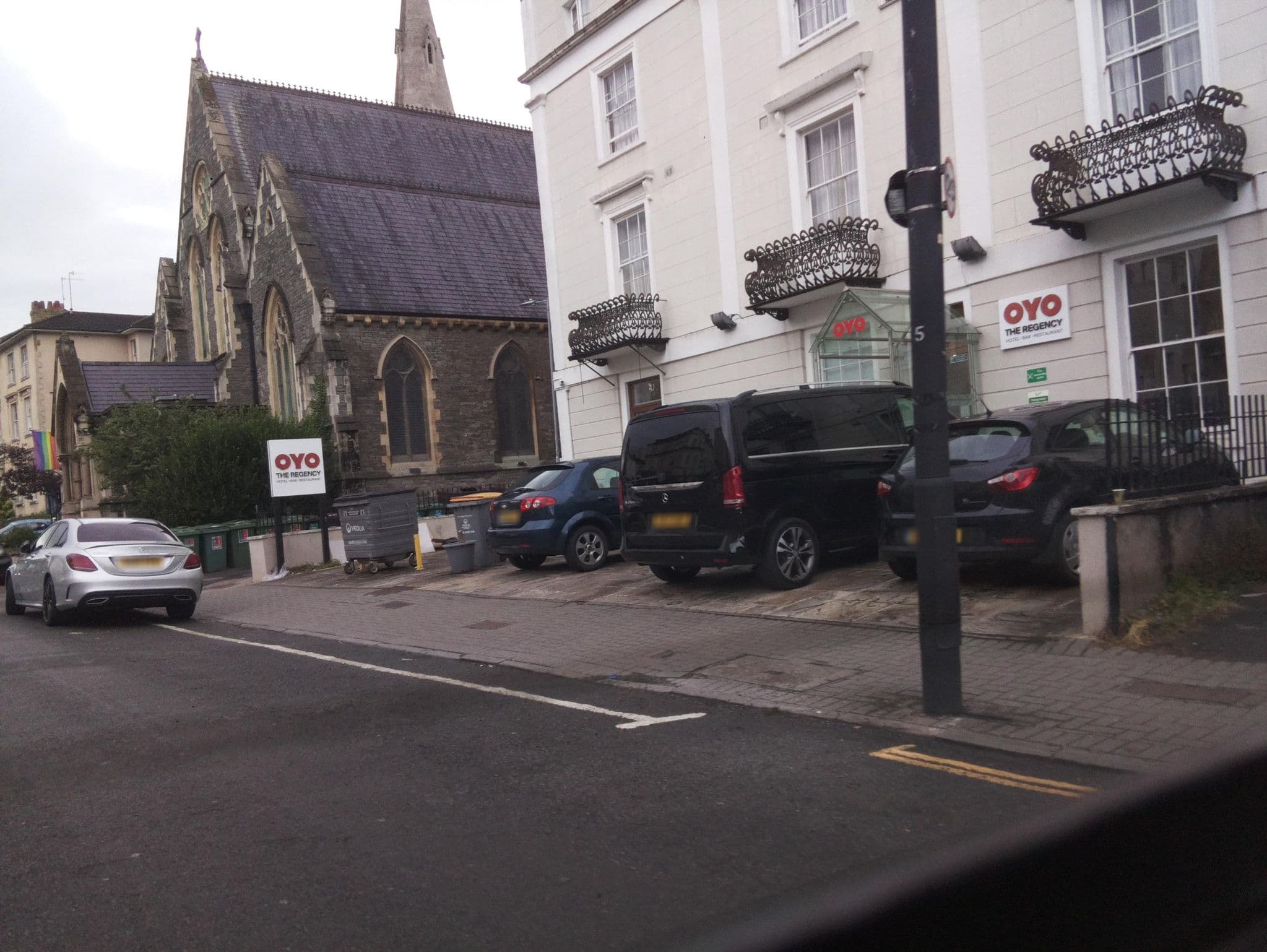 Street view near The Regency, Clifton Bristol, Bristol