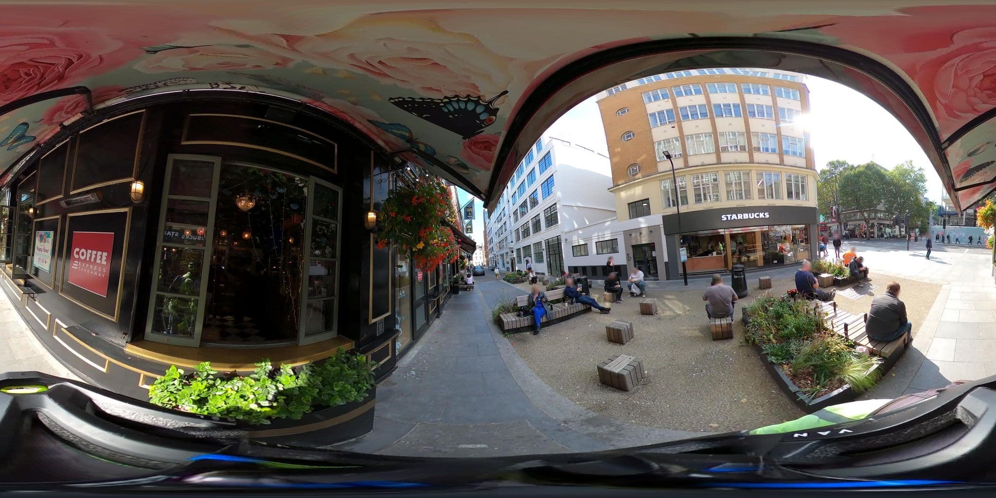 Street view near The Fitzrovia Belle, Soho — © Stefdegreef (CC BY-SA · Mapillary)