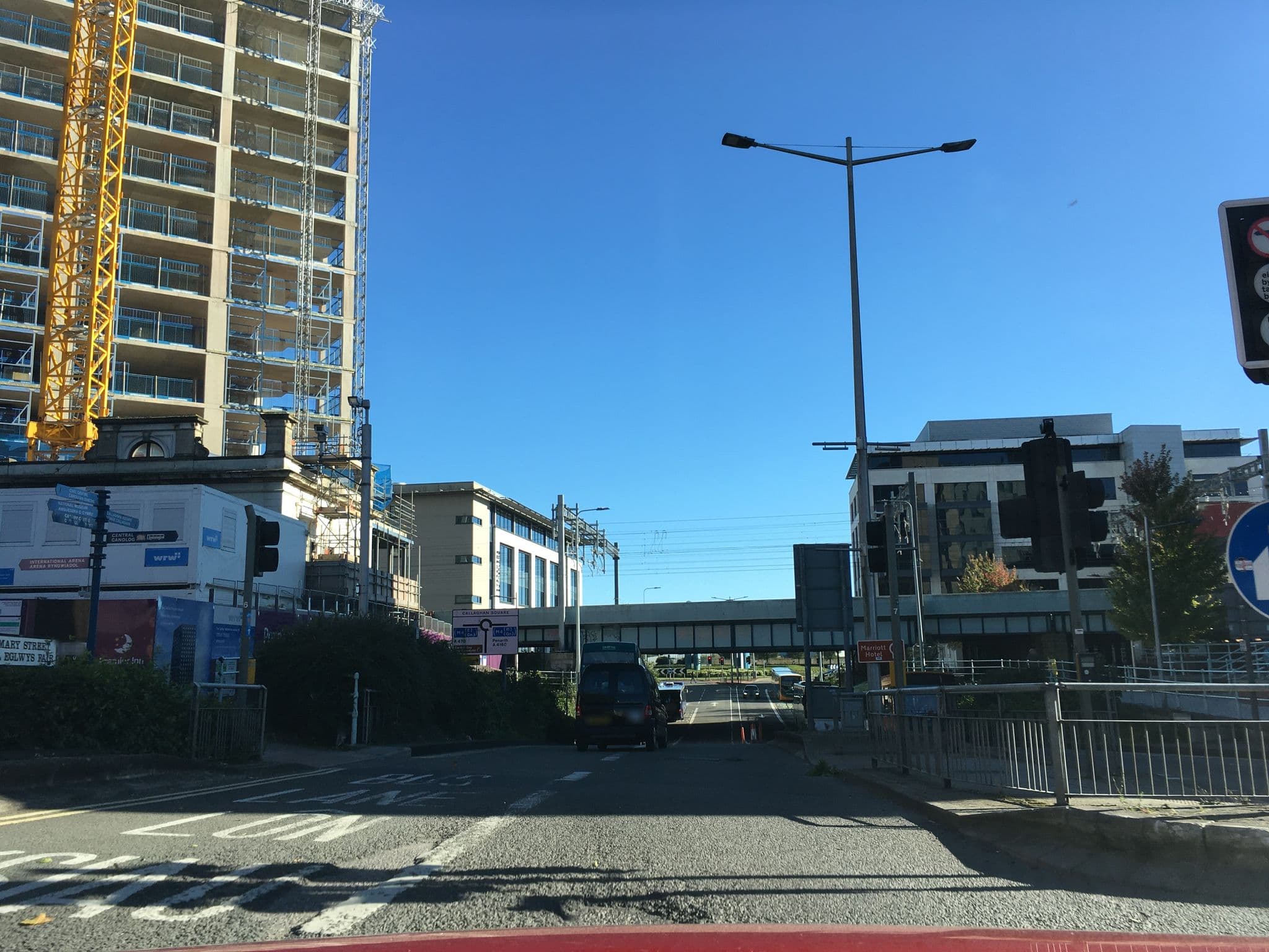 Street view near Clayton Hotel Cardiff, Cardiff — © southglos (CC BY-SA · Mapillary)